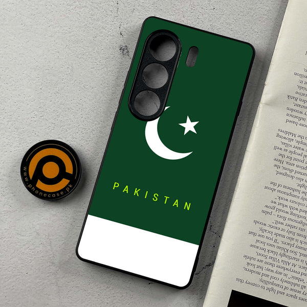 Tecno Camon 40 - Pakistani Flag Design 5  - Premium Metal Printed Soft Bumper Shockproof Case  CS-34172