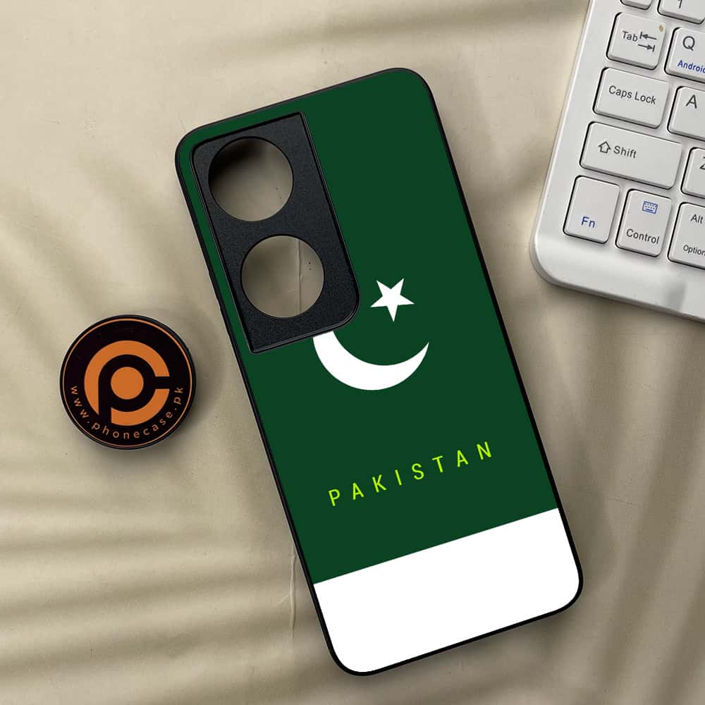 Honor X7b - Pakistani Flag Series - Premium Metal  Printed soft Bumper shock Proof Case