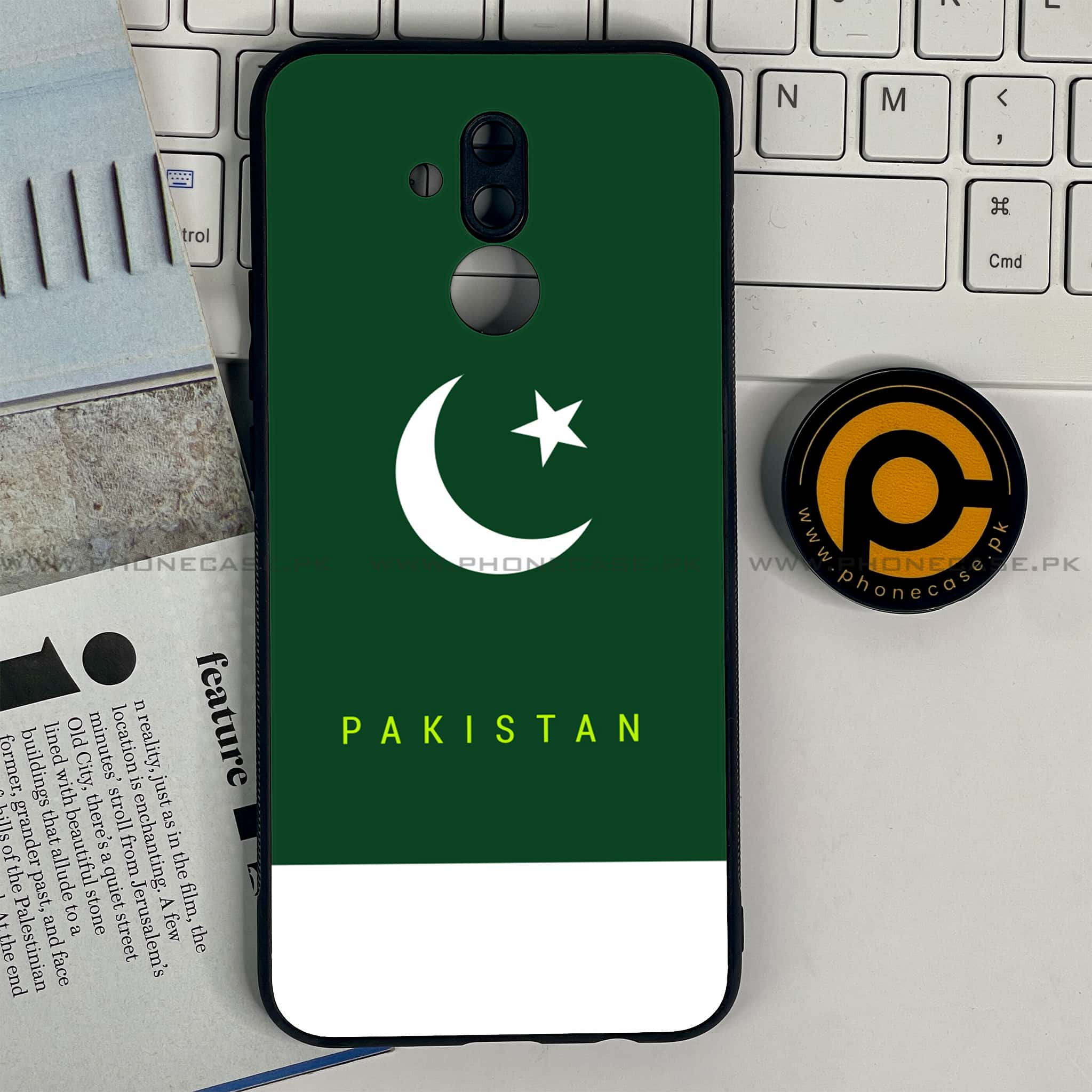 Huawei Mate 20 Lite - Pakistani Flag Series - Premium Printed Glass soft Bumper shock Proof Case