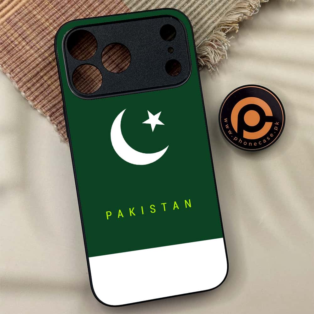 iPhone 17 Pro Max - Pakistani Flag Series - Premium Metal Printed soft Bumper shock Proof Case