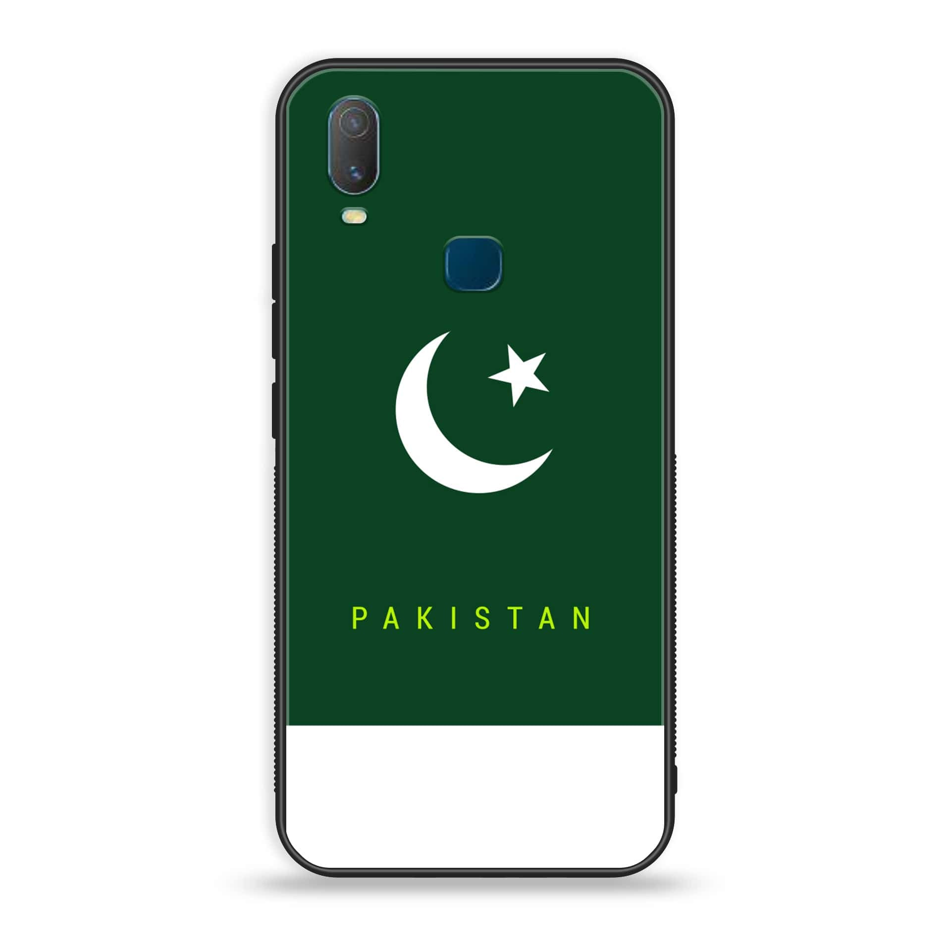 VIVO Y11 - Pakistani Flag Series - Premium Printed Glass soft Bumper shock Proof Case
