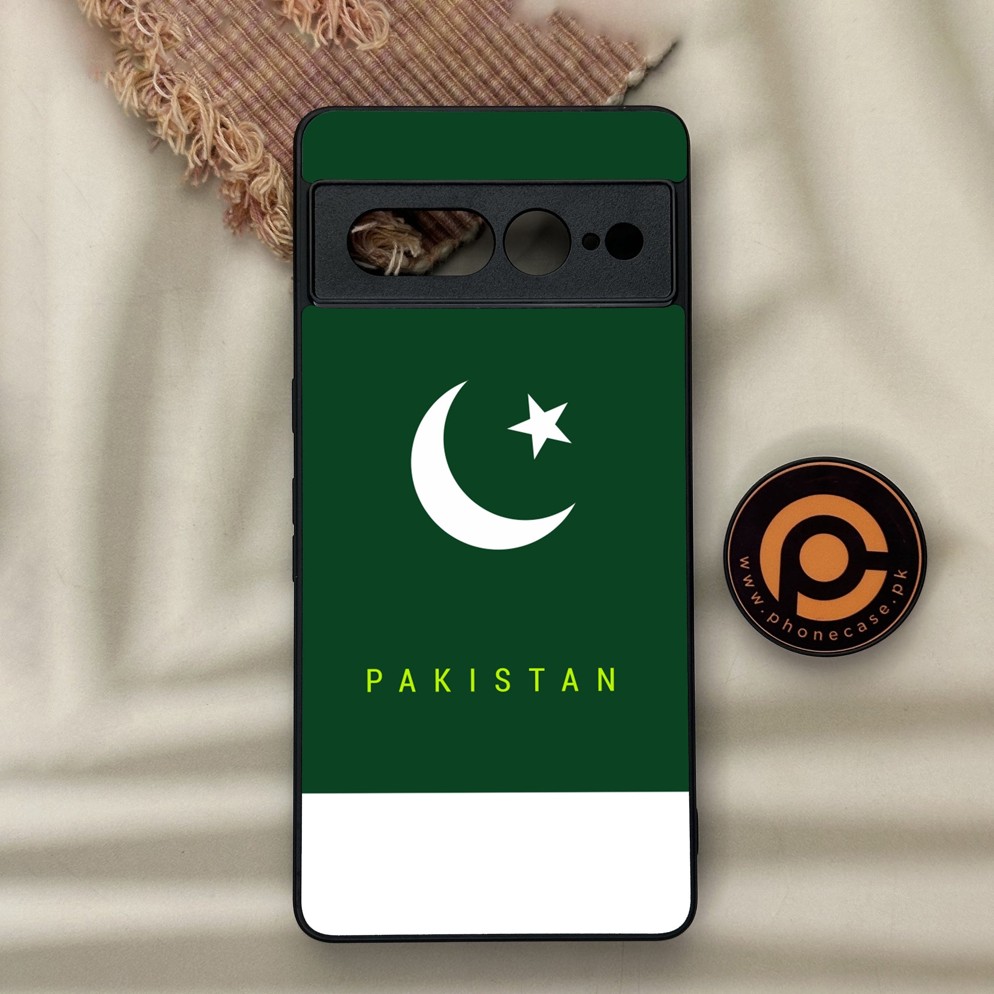 Google Pixel 7 Pro - Pakistani Flag Series - Premium Metal Printed soft Bumper Shock Proof Case