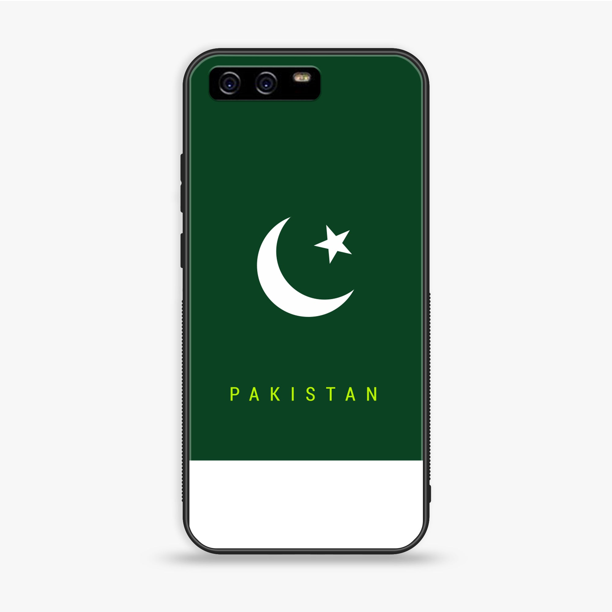 Huawei P10 Plus - Pakistani Flag Series - Premium Printed Glass Soft Bumper Shock Proof Case