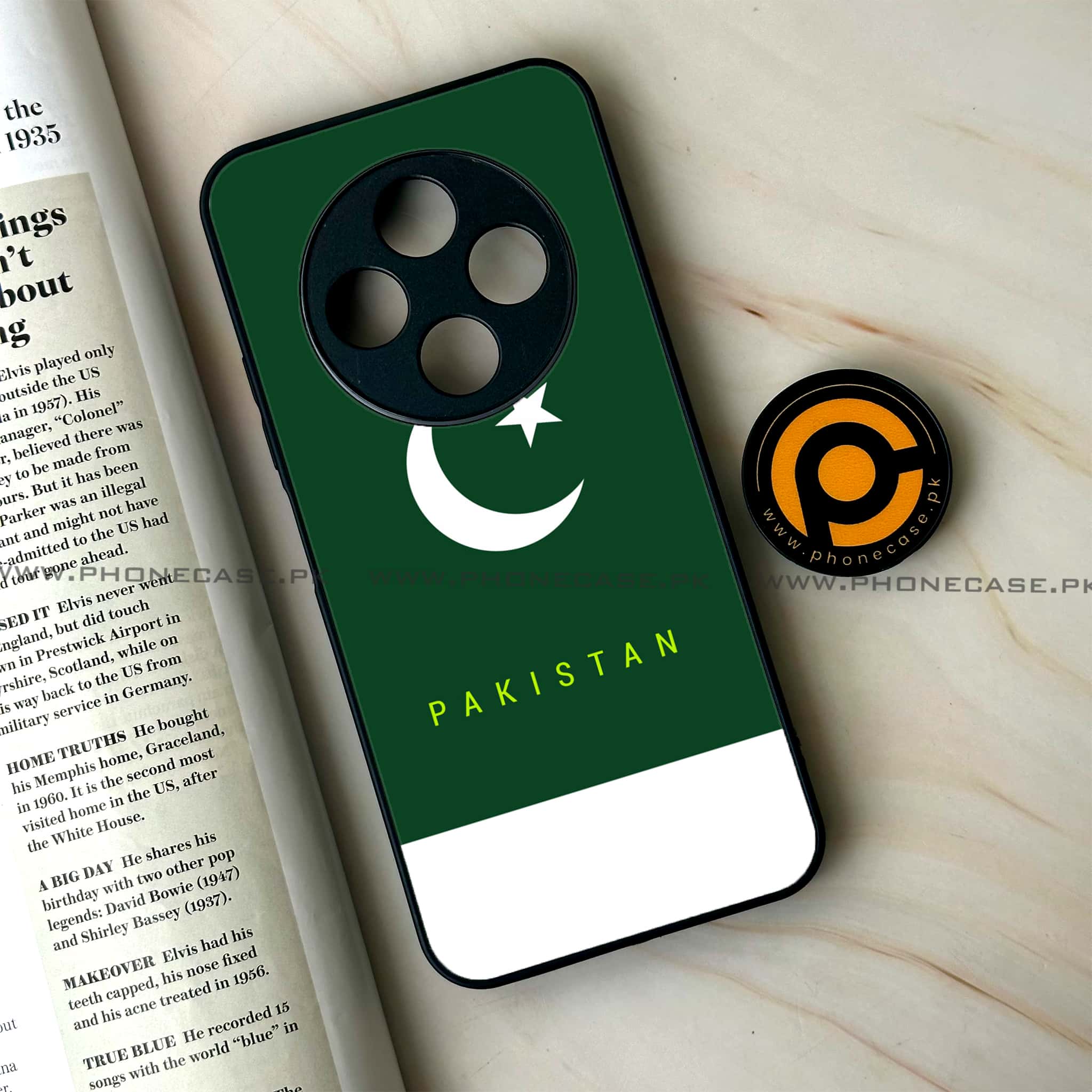 Oppo F27 Pro - Pakistani Flag Series - Premium Metal Printed soft Bumper Shock Proof Case
