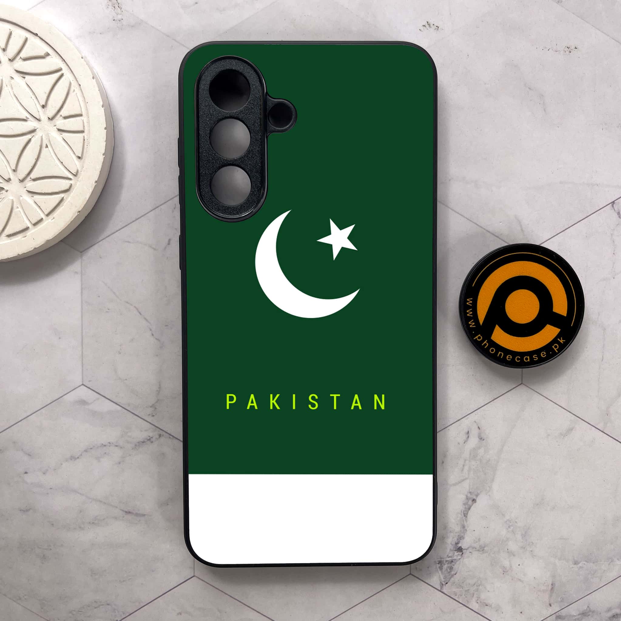 Samsung Galaxy A26 5G - Pakistani Flag Series - Premium Metal Printed soft Bumper shock Proof Case