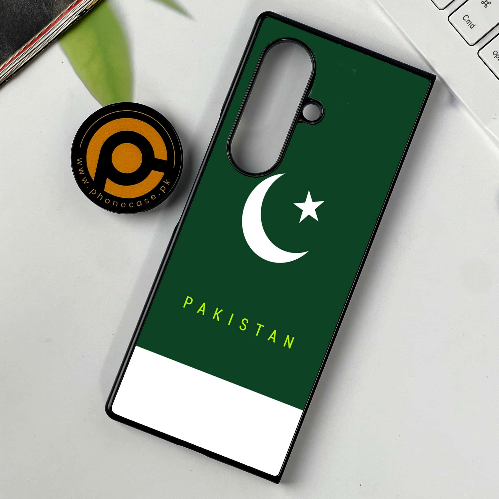 Samsung Galaxy Z Fold 7 - Pakistani Flag Series - Premium Metal Printed soft Bumper shock Proof Case