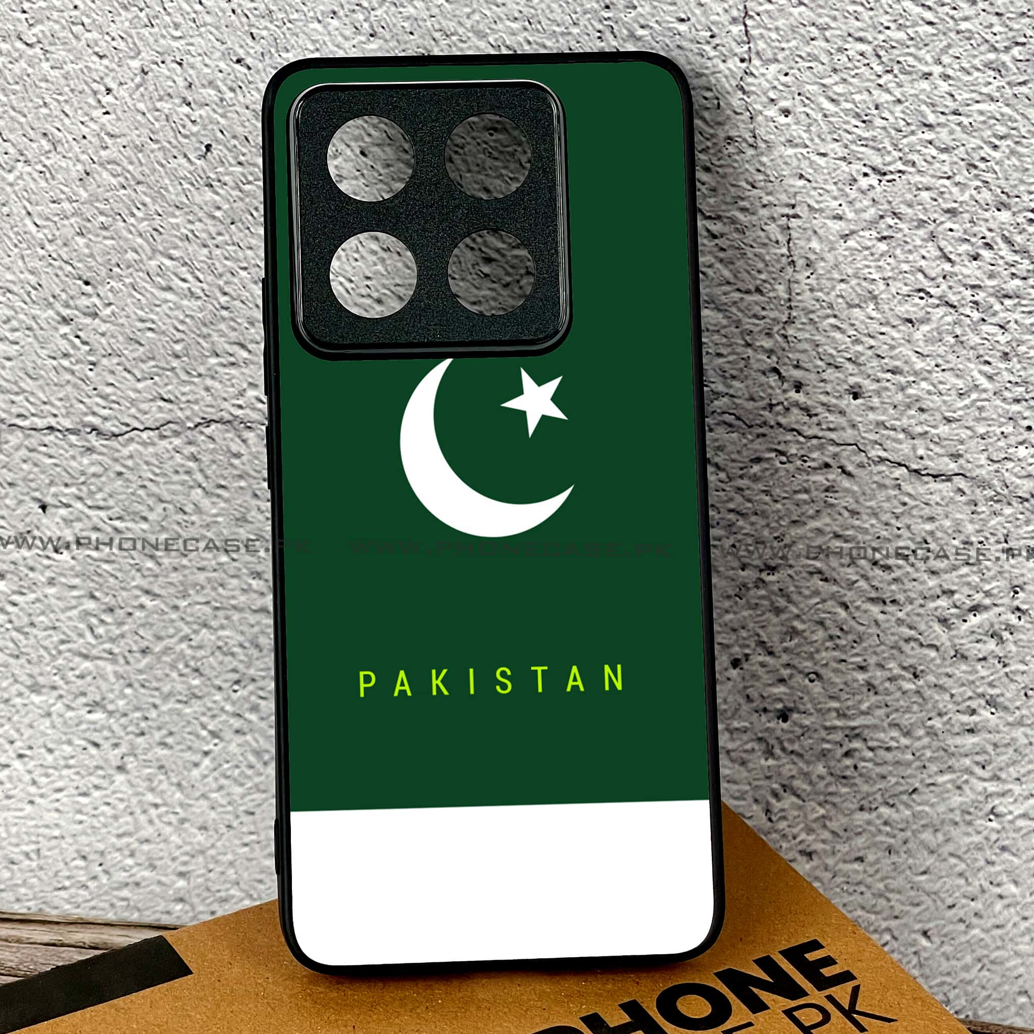 Xiaomi 14T - Pakistani Flag Series - Premium Printed Glass soft Bumper shock Proof Case