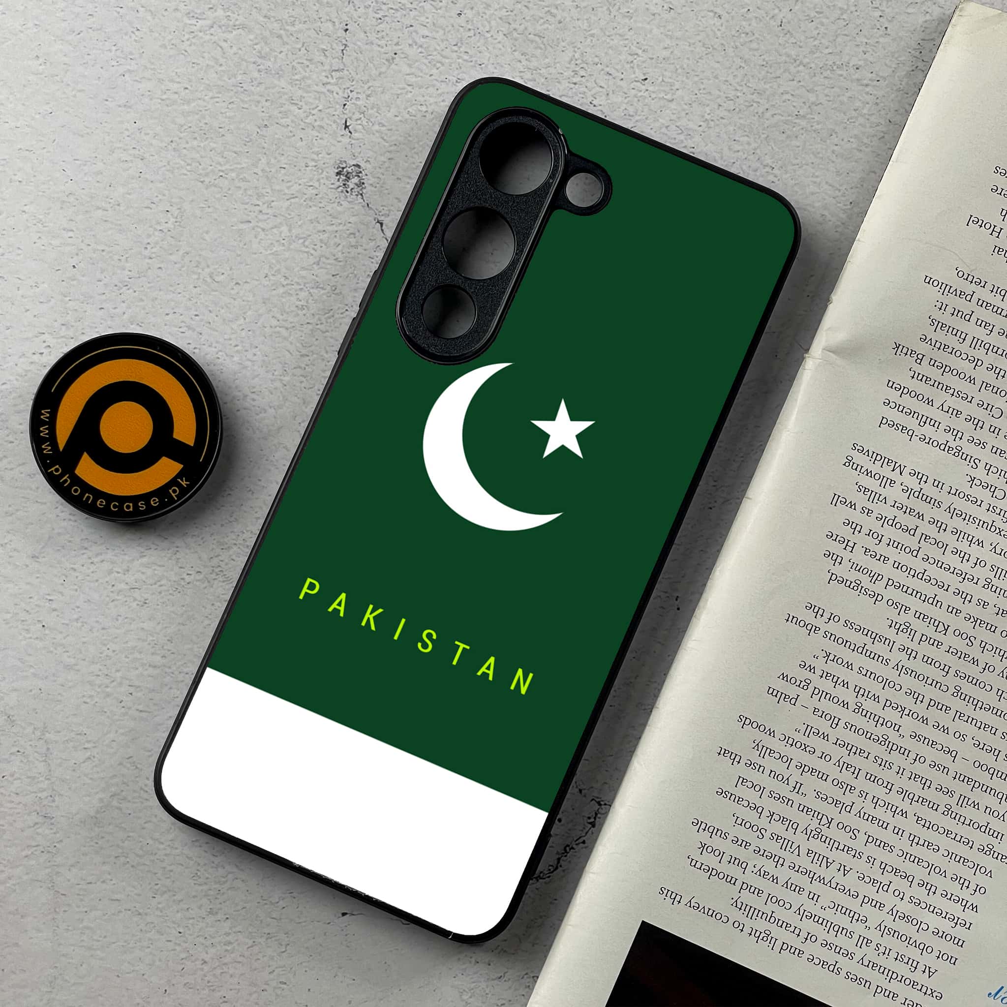 Vivo Y04 - Pakistani Flag Series - Premium Metal Printed Soft Bumper Shockproof Case
