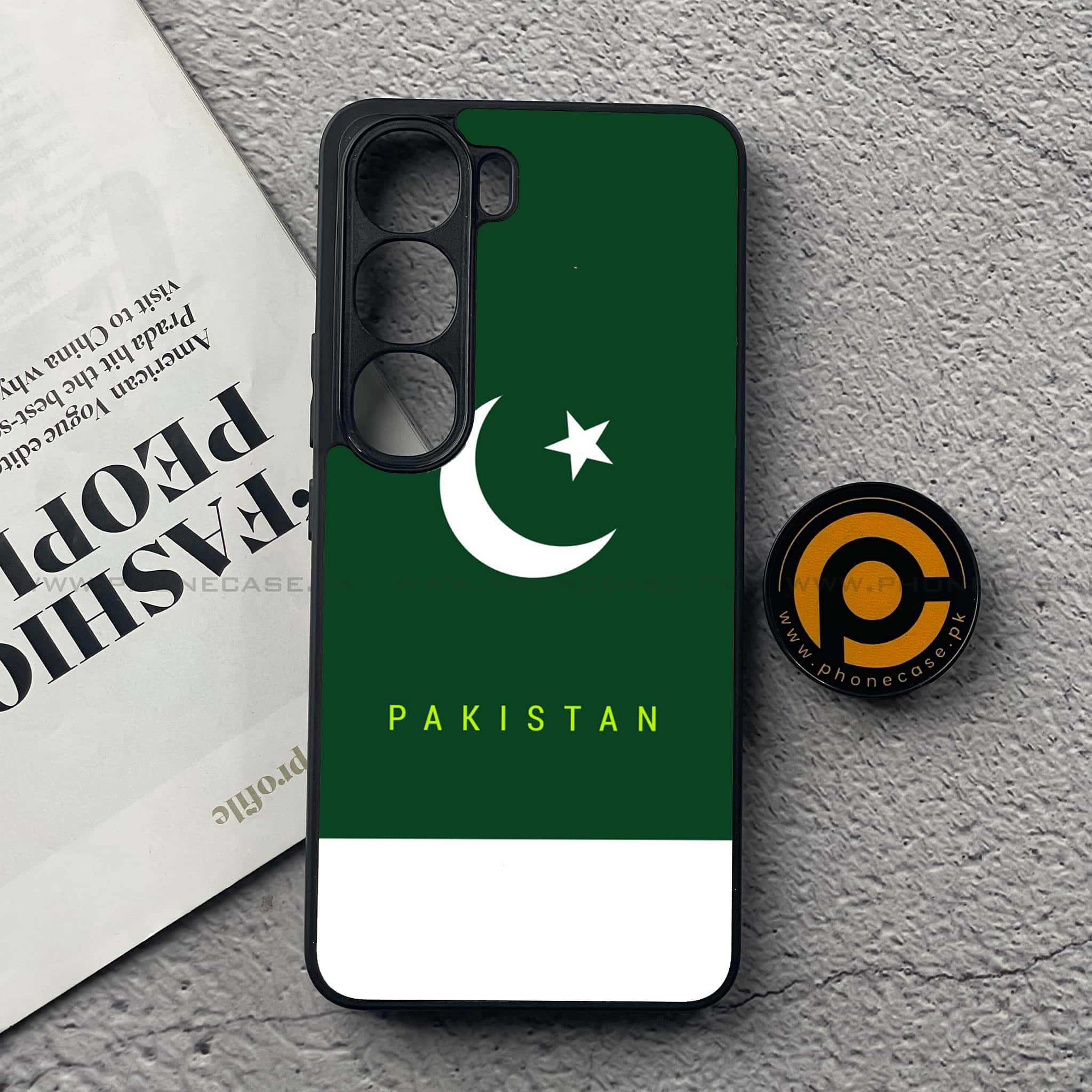 Vivo V40 Lite (IDN) - Pakistani Flag Series - Premium Metal Printed soft Bumper Shock Proof Case