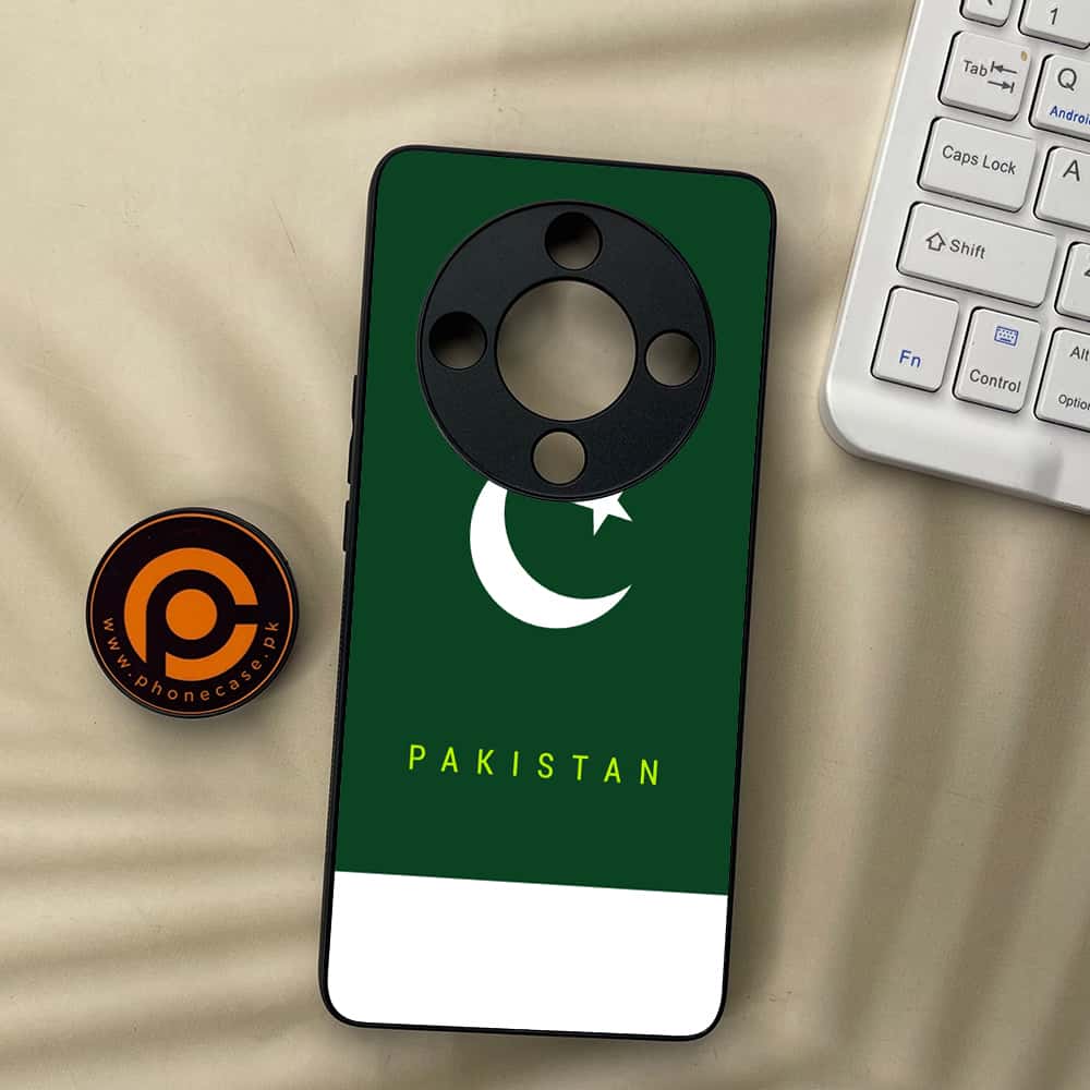 HONOR X9b 5G - Pakistani Flag Series - Premium Metal  Printed soft Bumper shock Proof Case