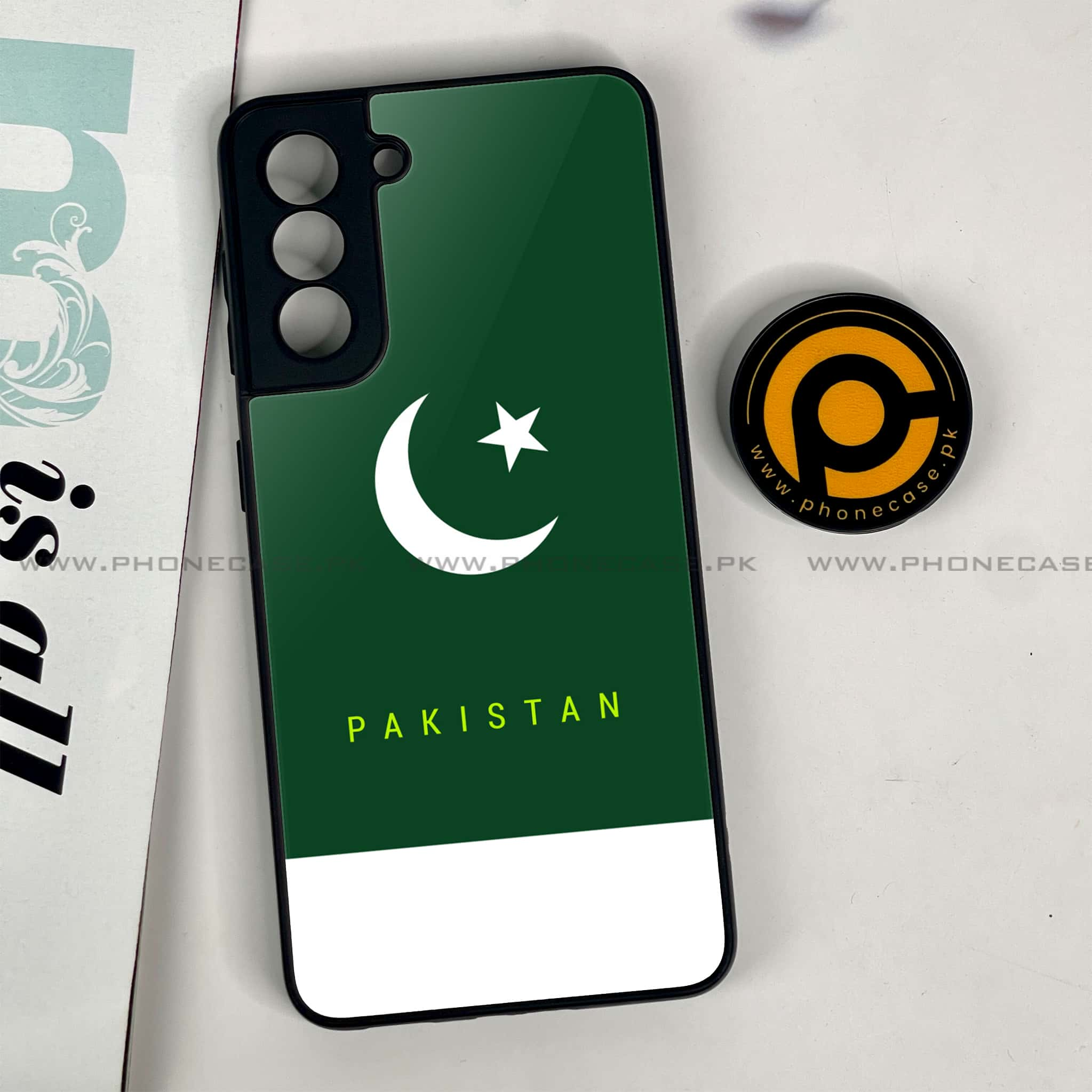 Samsung Galaxy S21 - Pakistani Flag Series - Premium Printed Glass soft Bumper shock Proof Case