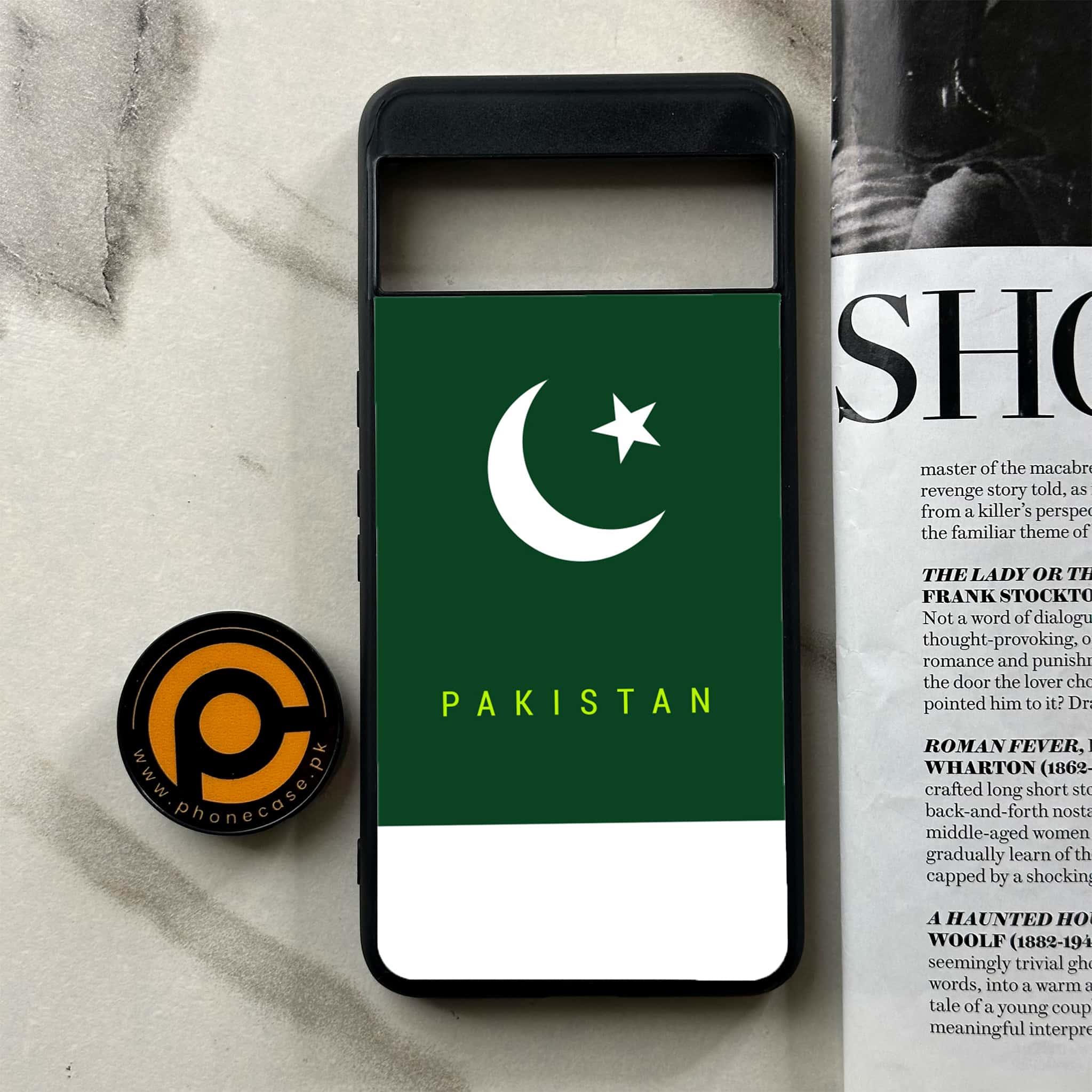 Google Pixel 8a - Pakistani Flag Series - Premium Printed soft Bumper Shock Proof Case