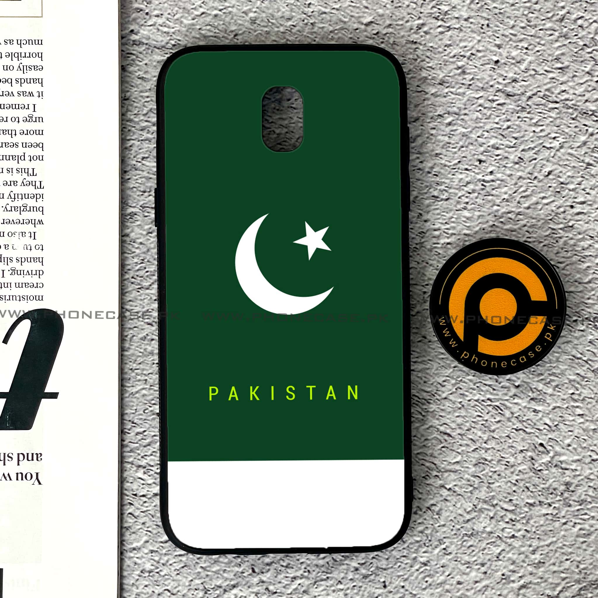 Samsung Galaxy J5 Pro 2017 - Pakistani Flag Series - Premium Printed Metal soft Bumper shock Proof Case