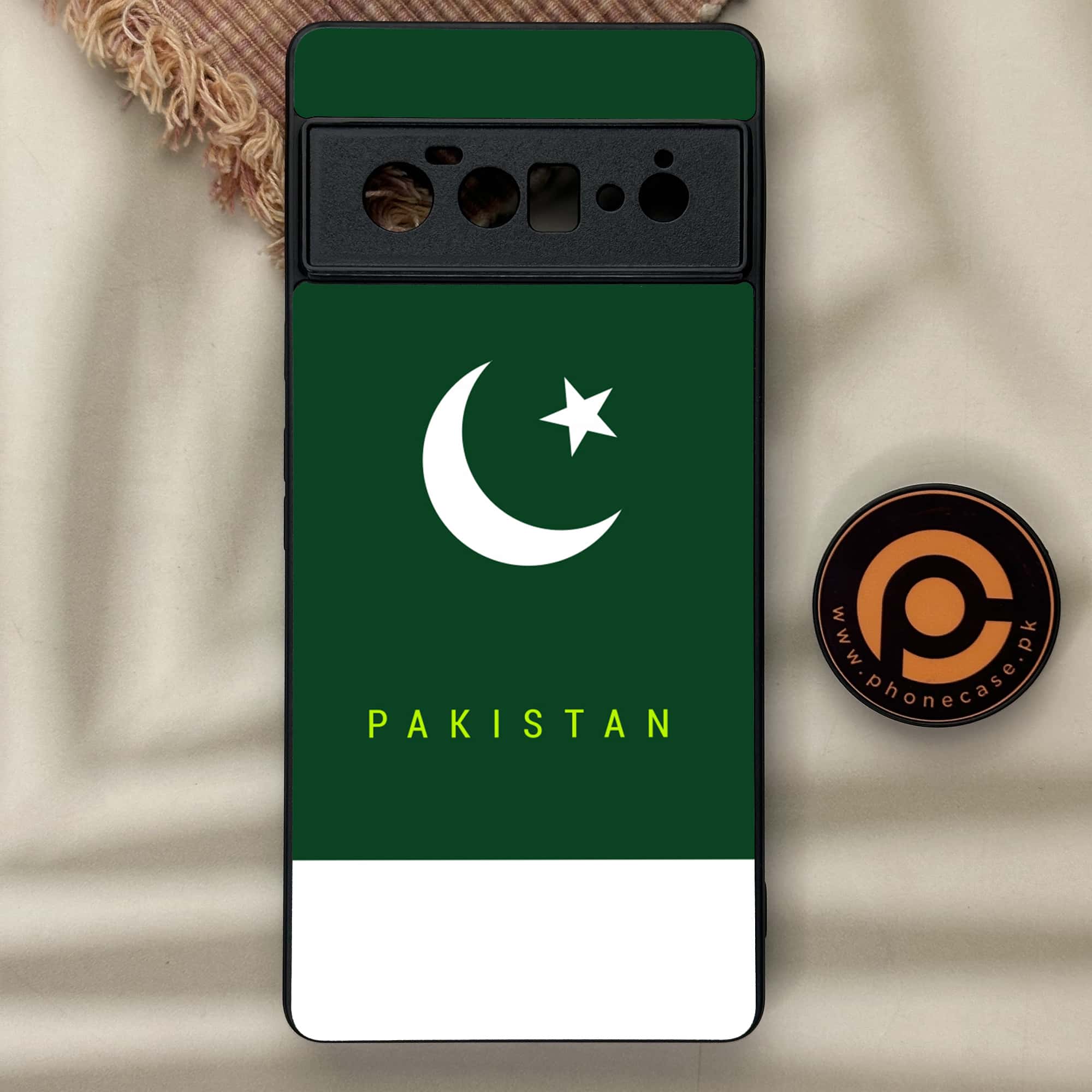 Google Pixel 6 Pro - Pakistani Flag Series - Premium Metal Printed soft Bumper Shock Proof Case