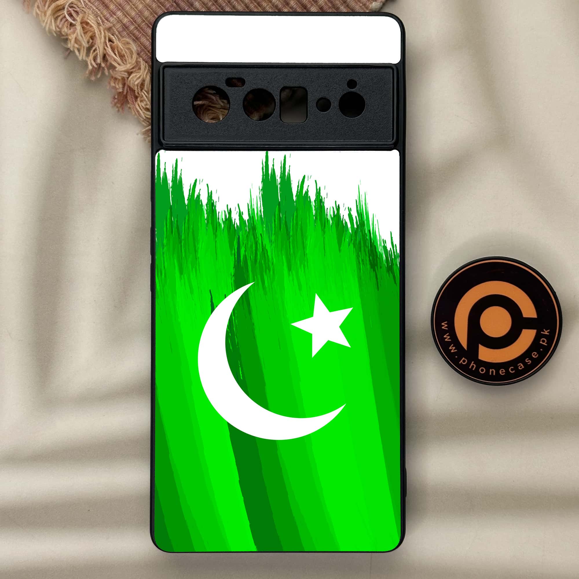 Google Pixel 6 Pro - Pakistani Flag Series - Premium Metal Printed soft Bumper Shock Proof Case