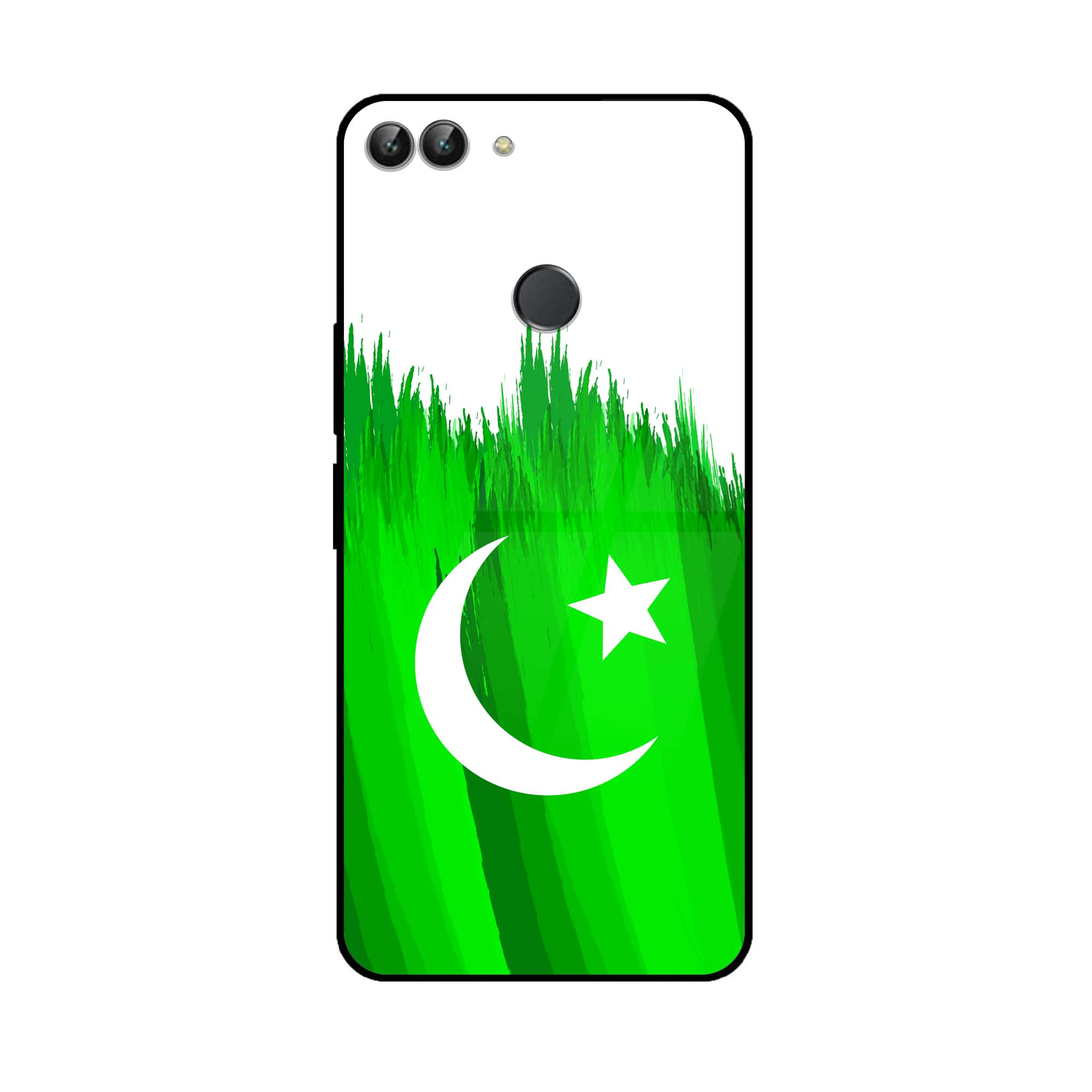 Huawei P Smart - Pakistani Flag Series - Premium Printed Glass soft Bumper shock Proof Case