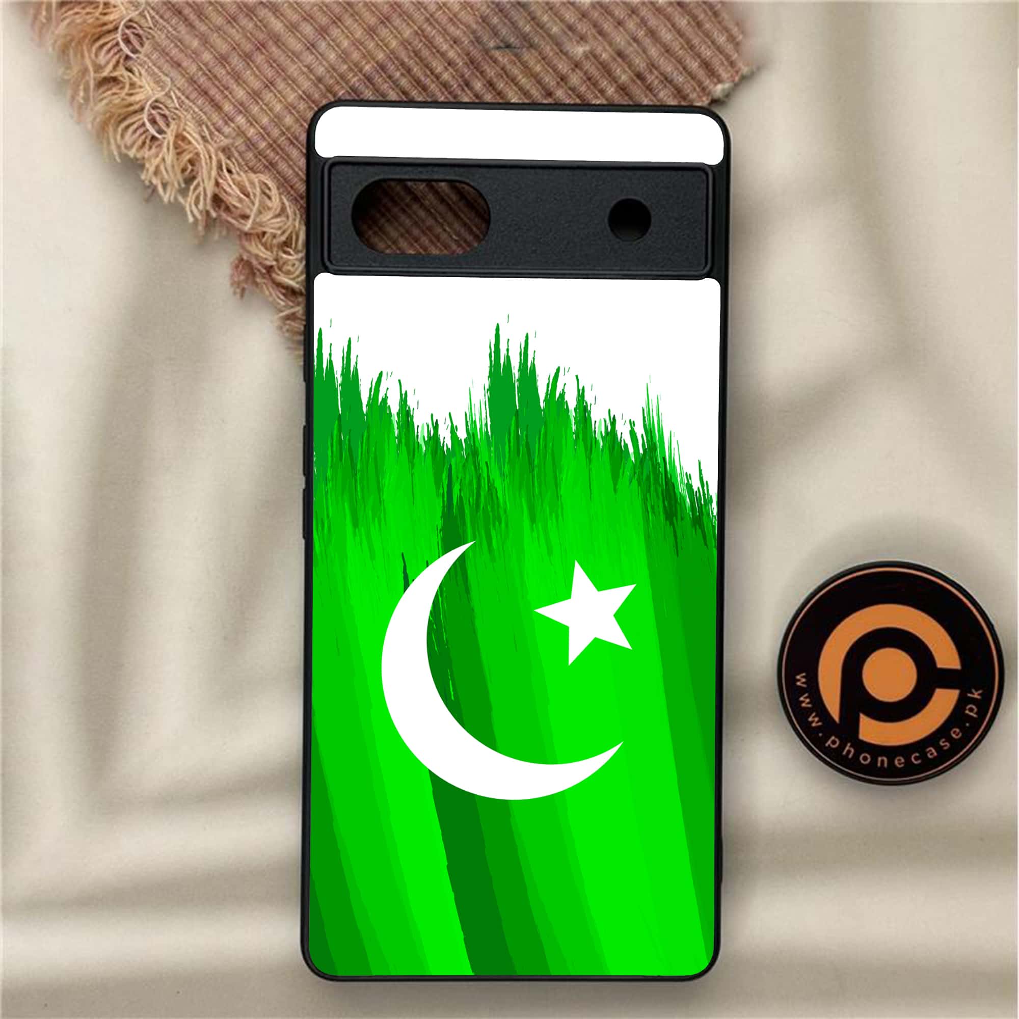 Google Pixel 6A - Pakistani Flag Series - Premium Metal Printed soft Bumper Shock Proof Case