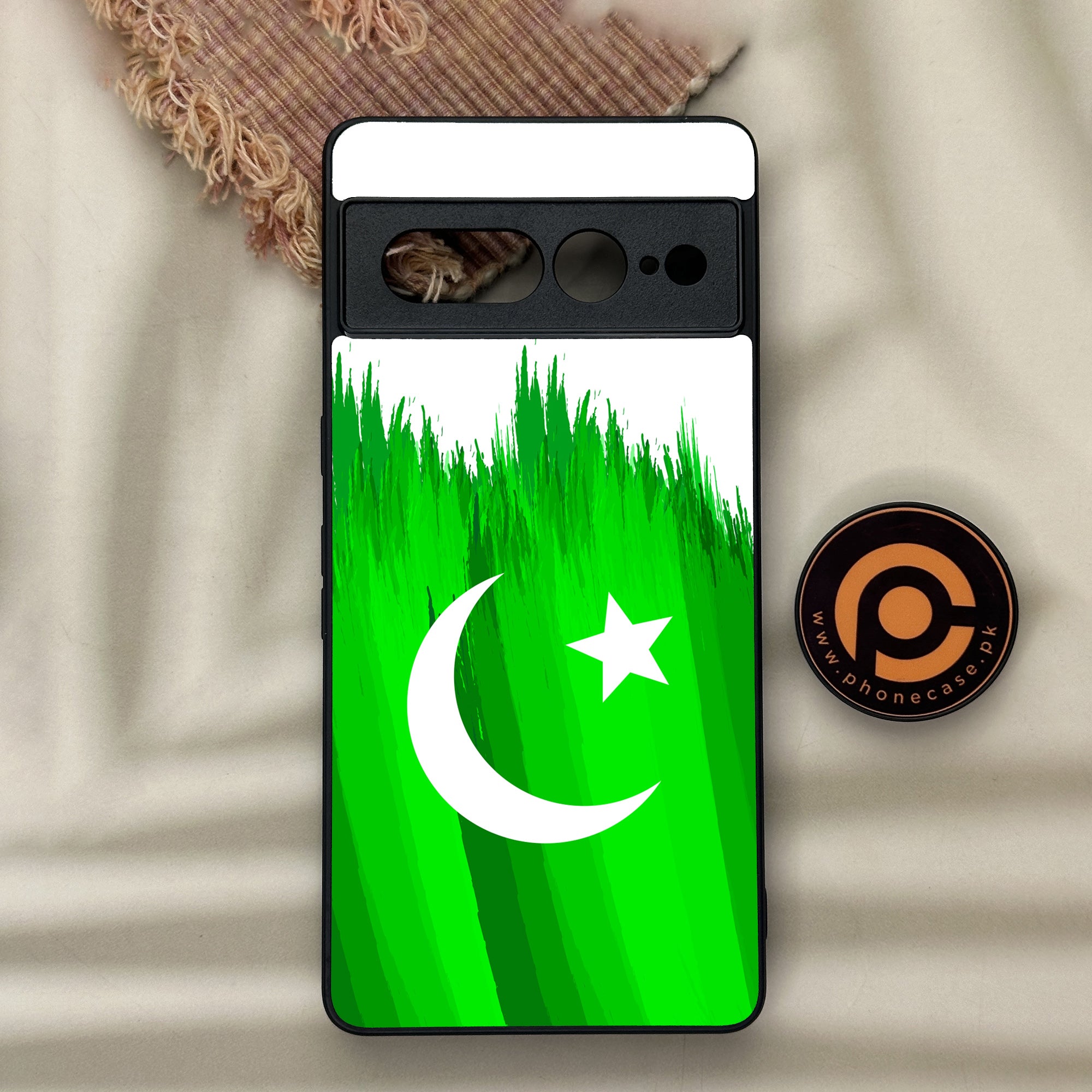 Google Pixel 7 Pro - Pakistani Flag Series - Premium Metal Printed soft Bumper Shock Proof Case