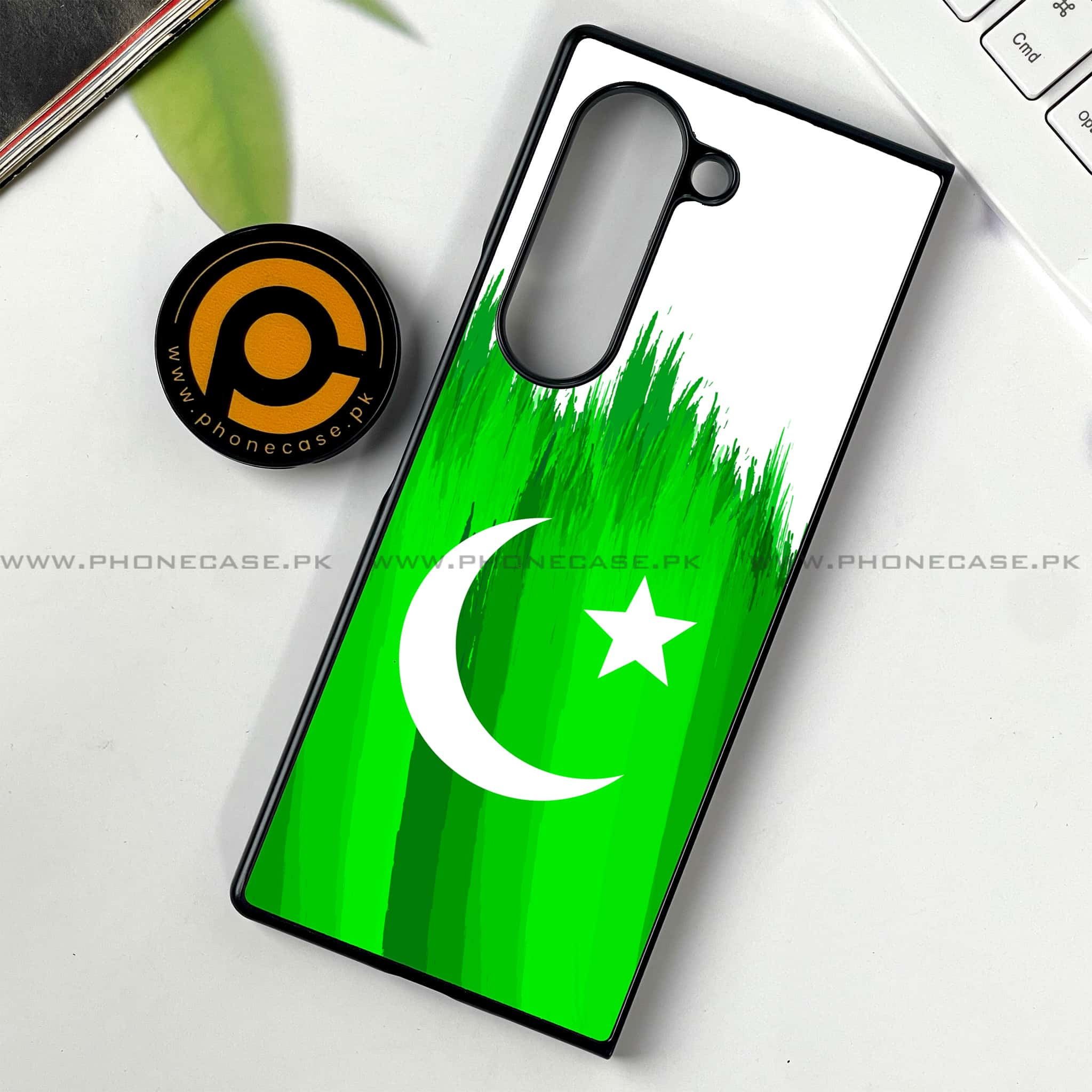 Samsung Galaxy Z Fold 6 - Pakistani Flag Series - Premium Printed Metal soft Bumper shock Proof Case