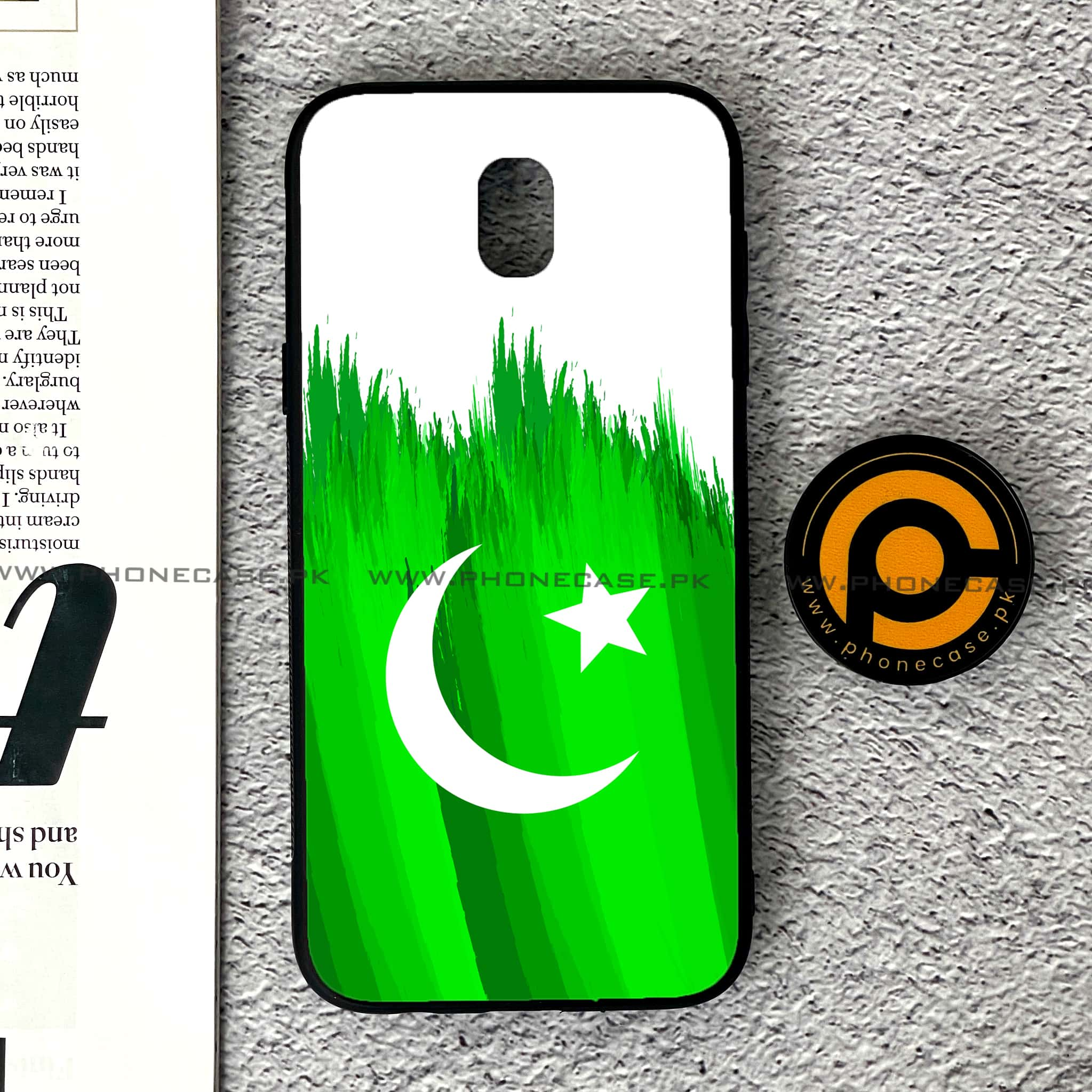 Samsung Galaxy J5 Pro 2017 - Pakistani Flag Series - Premium Printed Metal soft Bumper shock Proof Case