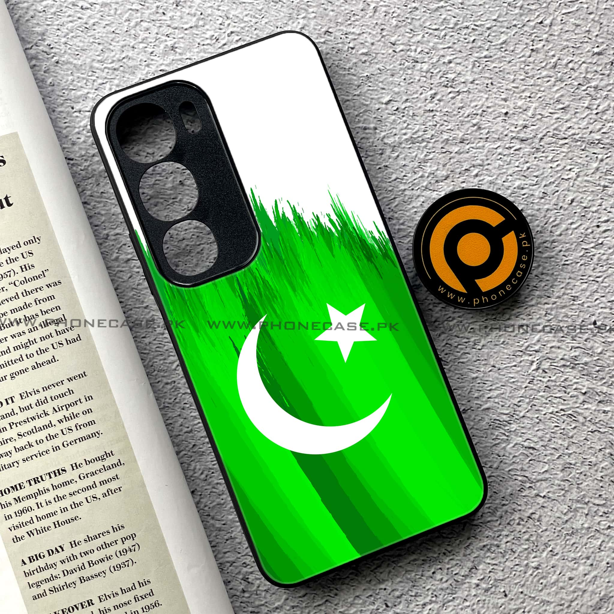 Vivo Y19s - Pakistani Flag Series - Premium Printed Glass soft Bumper shock Proof Case