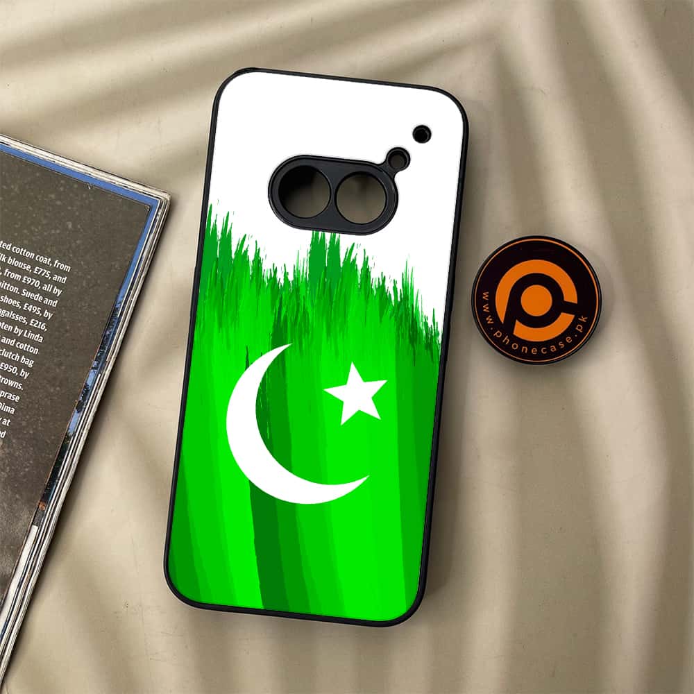 Nothing Phone (2a) - Pakistani Flag Series - Premium Metal Printed soft Bumper Shock Proof Case