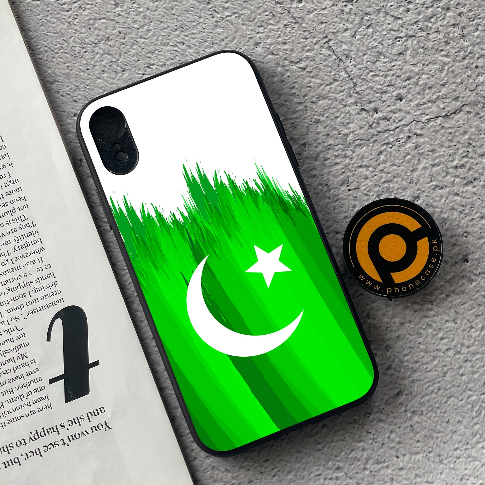 iPhone XR - Pakistani Flag Series - Premium Metal Printed soft Bumper shock Proof Case