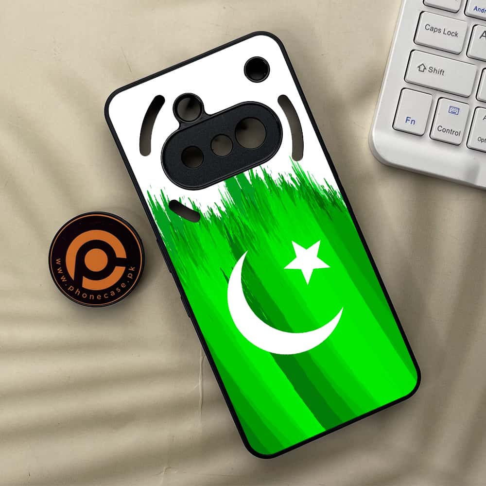 Nothing Phone 3a - Pakistani Flag Series - Premium Metal  Printed soft Bumper shock Proof Case
