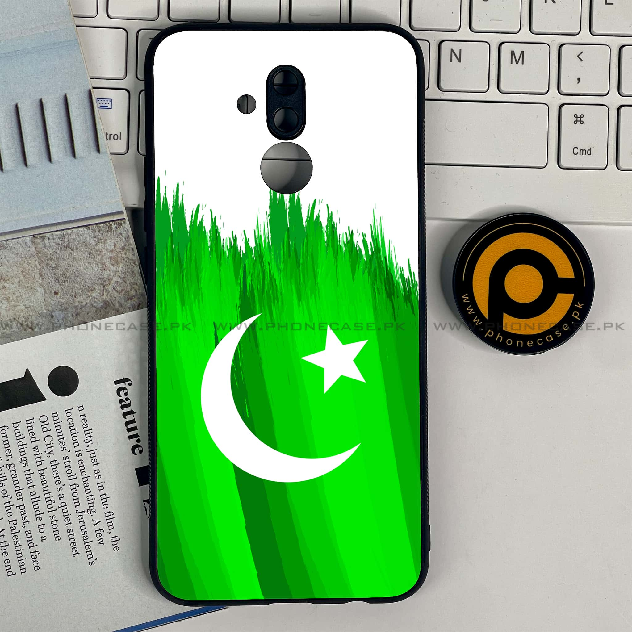 Huawei Mate 20 Lite - Pakistani Flag Series - Premium Printed Glass soft Bumper shock Proof Case