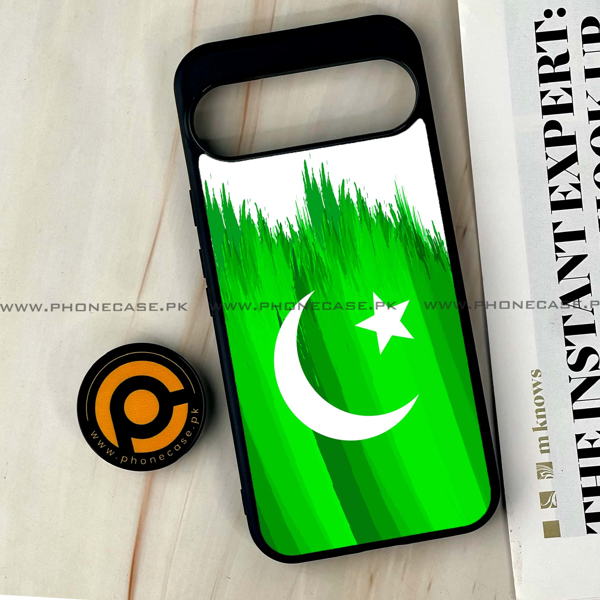 Google Pixel 9 Pro XL - Pakistani Flag Series - Premium Printed Glass soft Bumper shock Proof Case