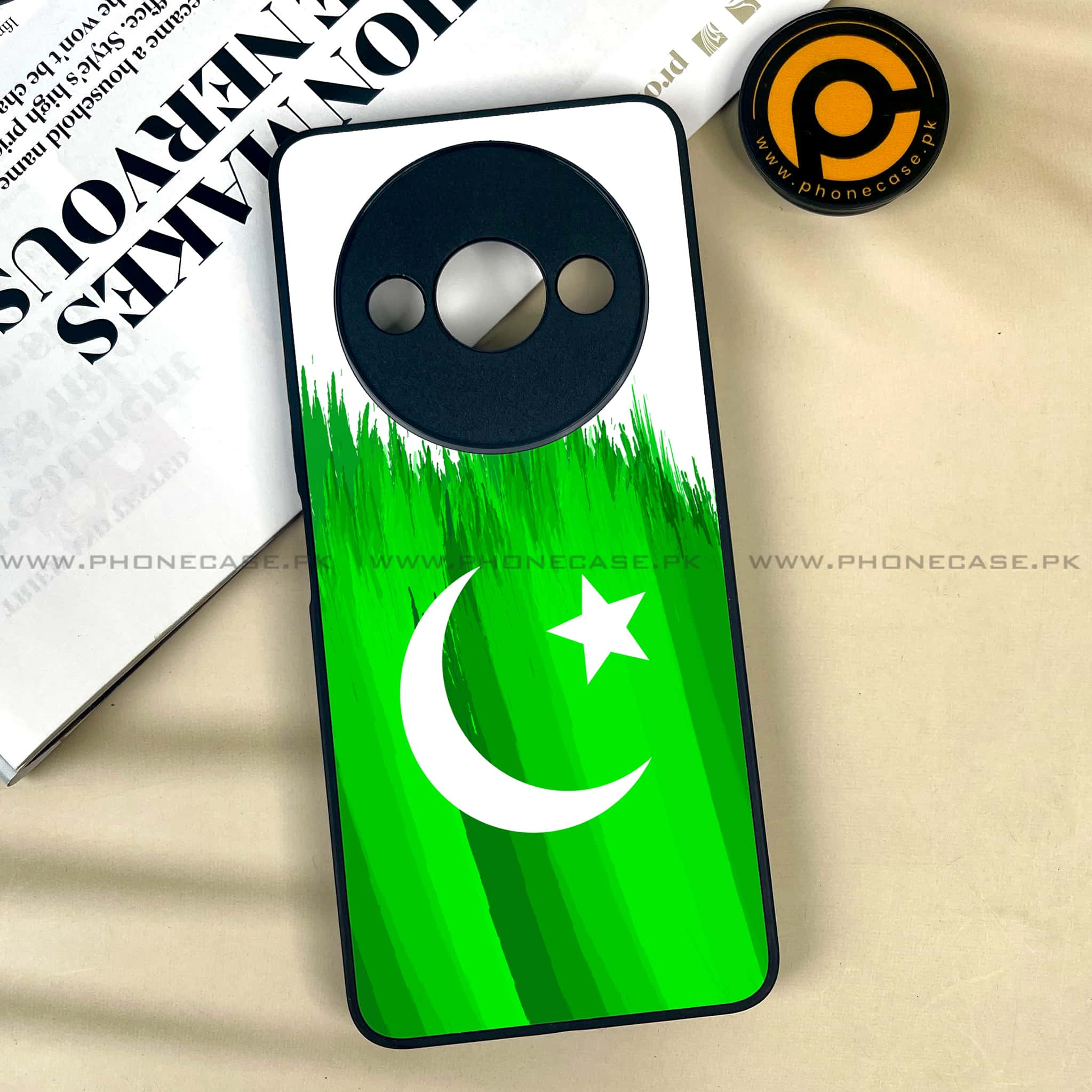 Xiaomi Redmi A3x - Pakistani Flag Series - Premium Printed Metal soft Bumper shock Proof Case