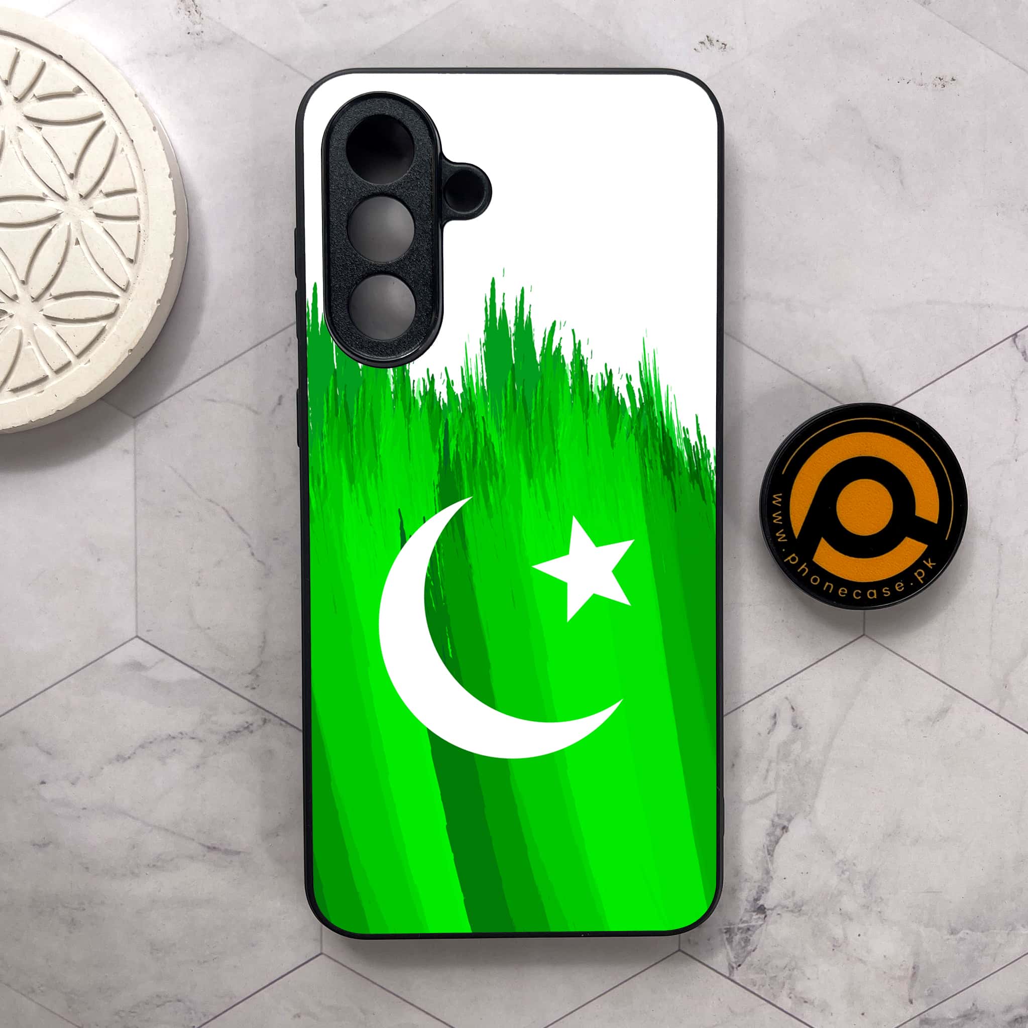 Samsung Galaxy A26 5G - Pakistani Flag Series - Premium Metal Printed soft Bumper shock Proof Case