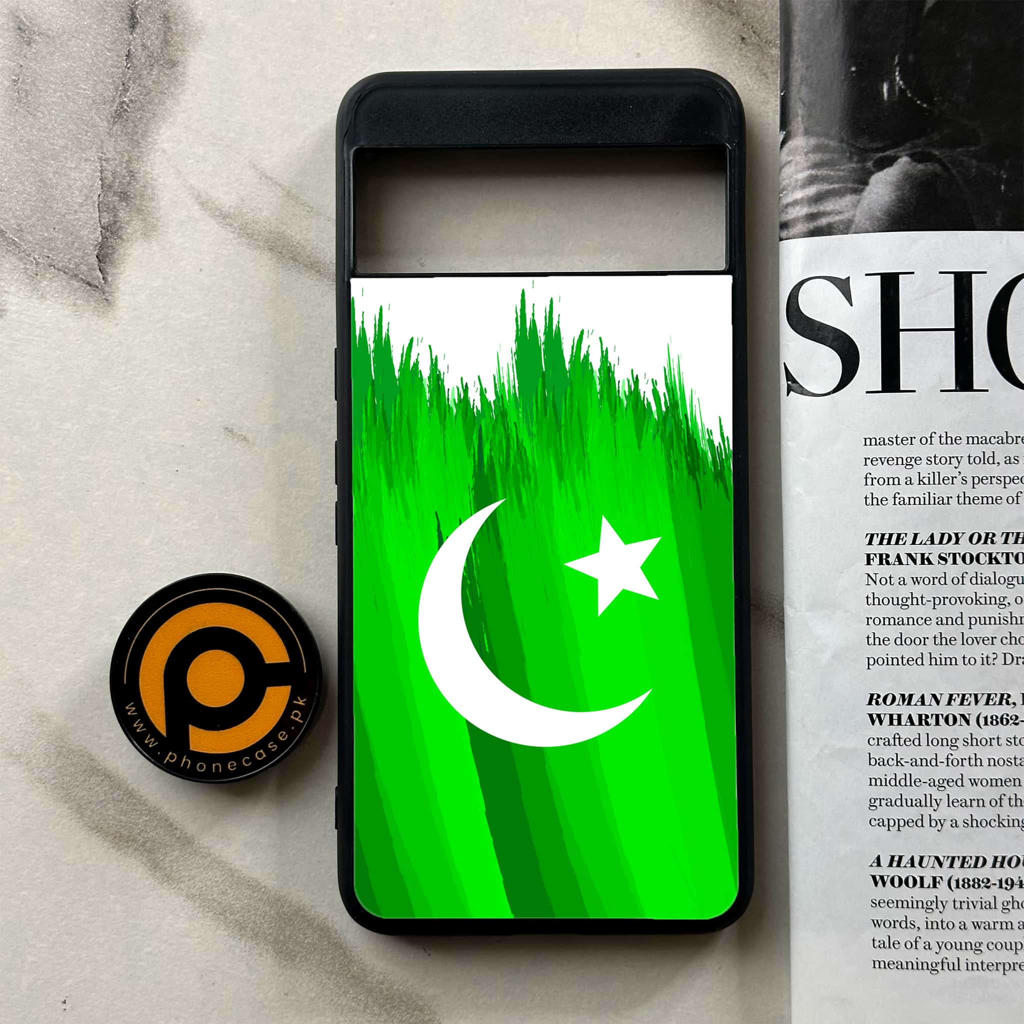 Google Pixel 8a - Pakistani Flag Series - Premium Printed soft Bumper Shock Proof Case
