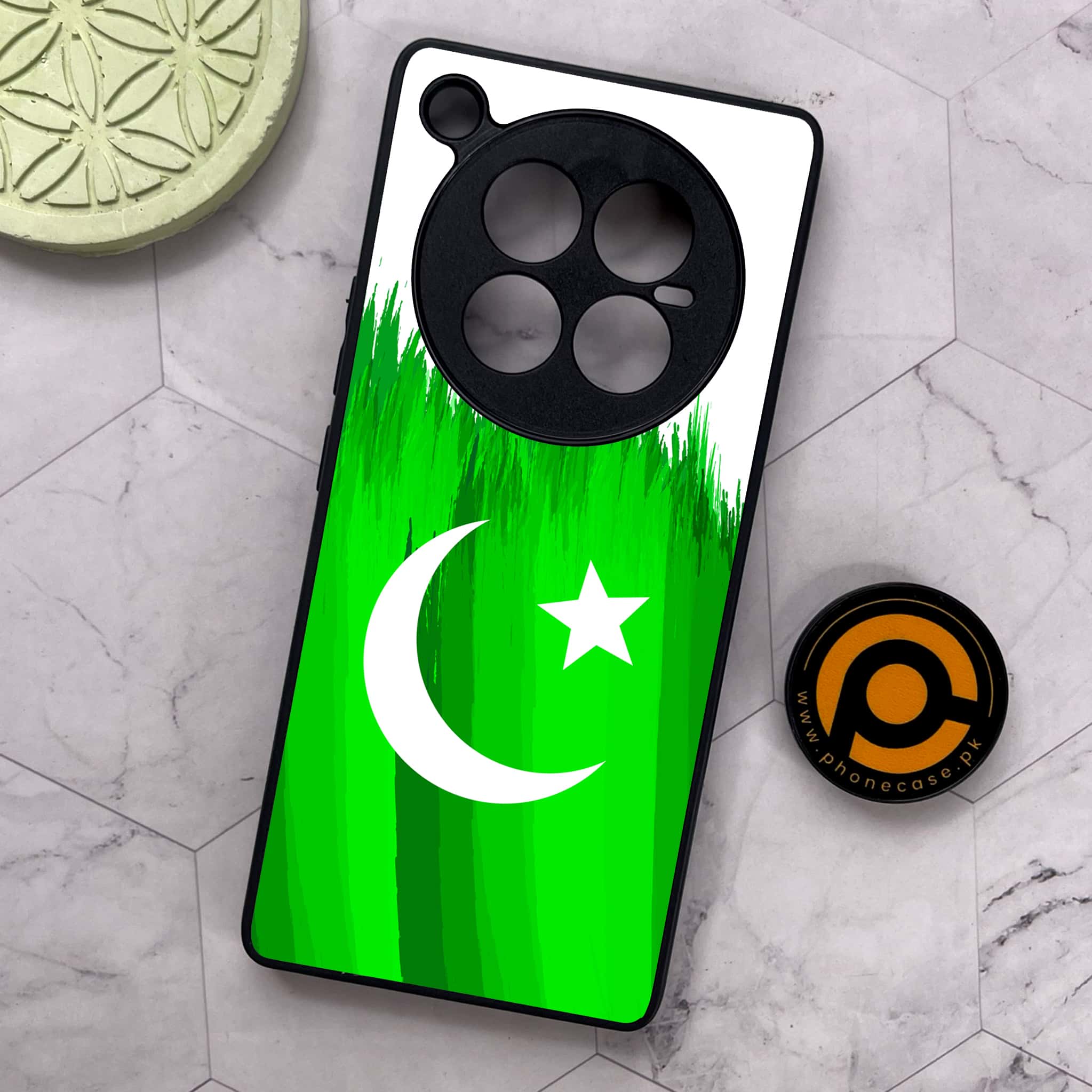 Infinix Zero 40 5G - Pakistani Flag Series - Premium Metal Printed soft Bumper shock Proof Case
