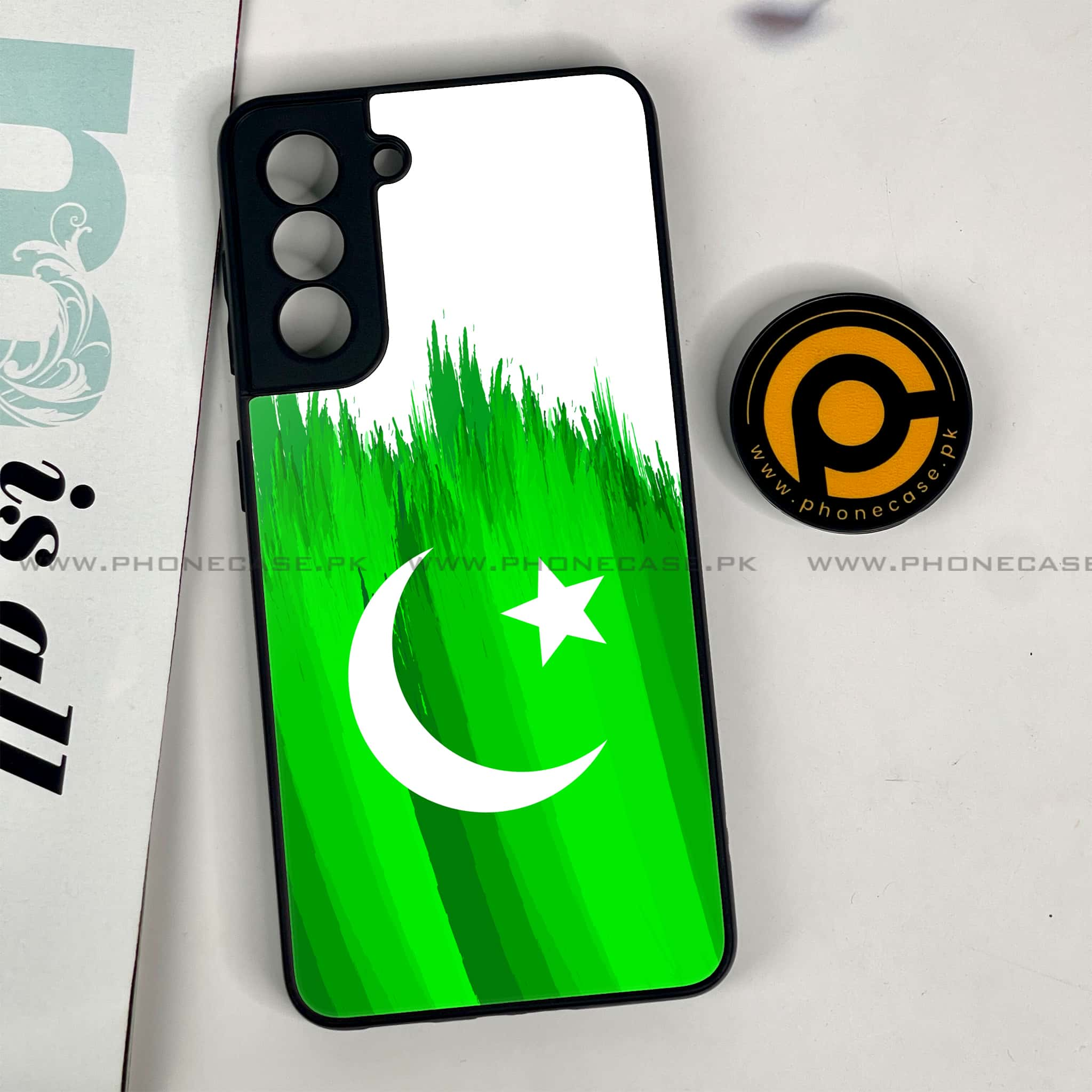 Samsung Galaxy S21 - Pakistani Flag Series - Premium Printed Glass soft Bumper shock Proof Case