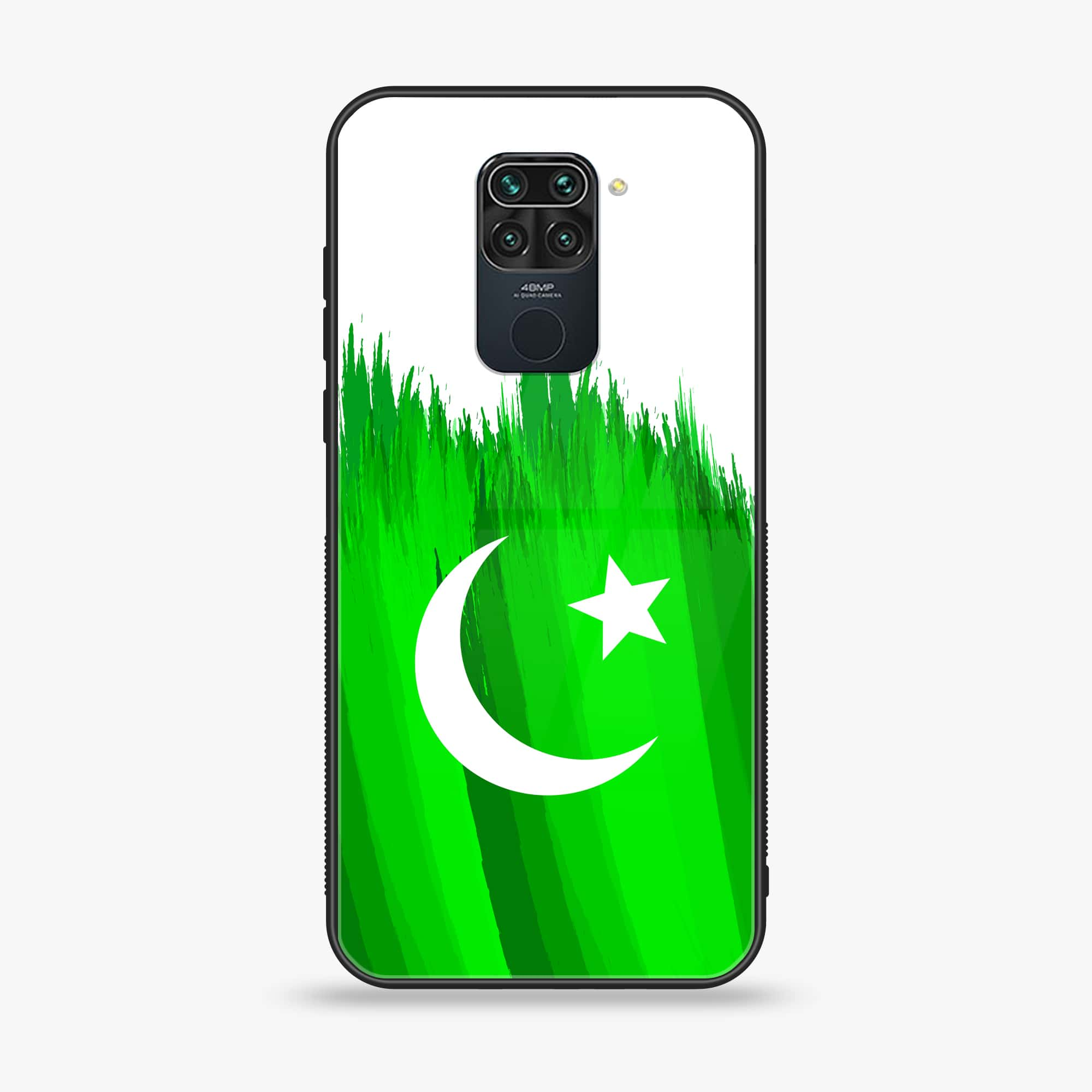 Xiaomi Redmi 10X - Pakistani Flag Series -  Premium Printed Metal soft Bumper shock Proof Case