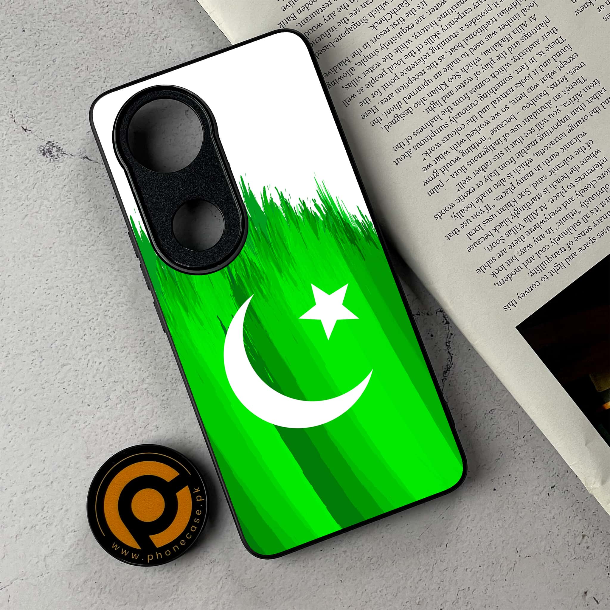 Vivo V50 -  Pakistani Flag Series  - Premium Metal Printed Soft Bumper Shockproof Case