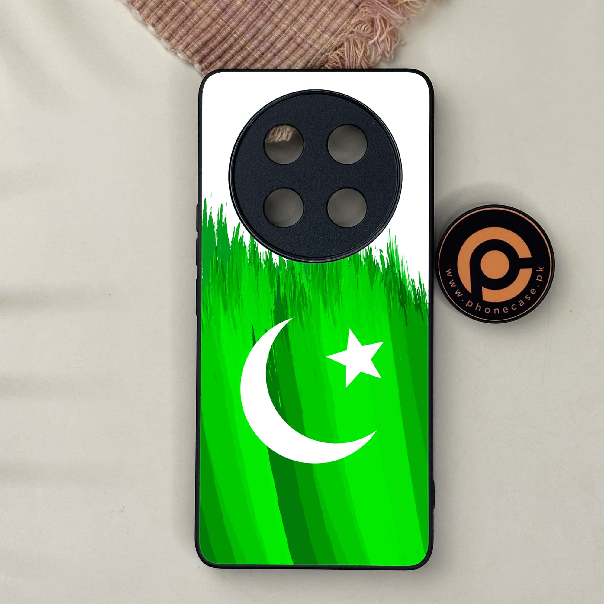 Honor X9c 5G - Pakistani Flag Series - Premium Metal Printed soft Bumper shock Proof Case