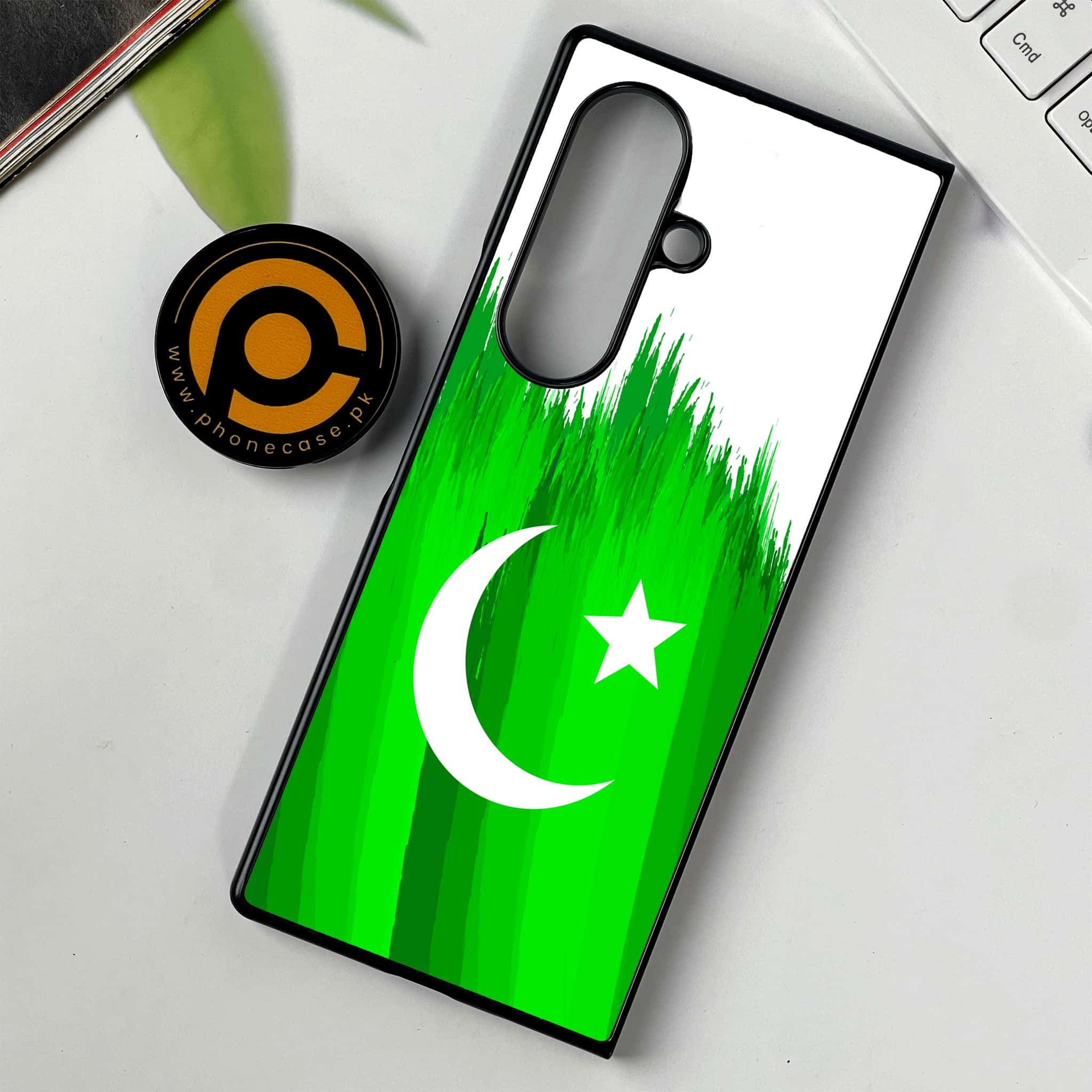 Samsung Galaxy Z Fold 7 - Pakistani Flag Series - Premium Metal Printed soft Bumper shock Proof Case