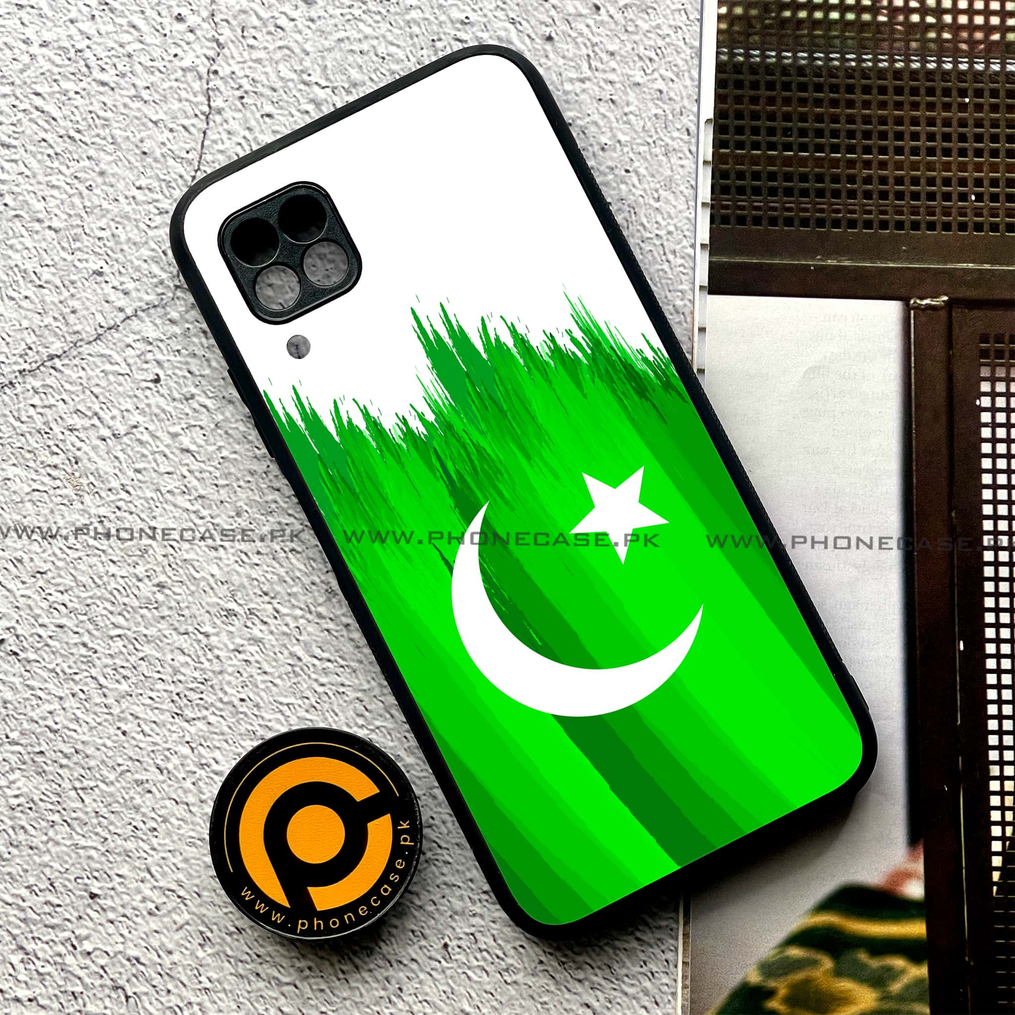 Huawei P40 Lite - Pakistani Flag Series - Premium Printed Glass soft Bumper shock Proof Case