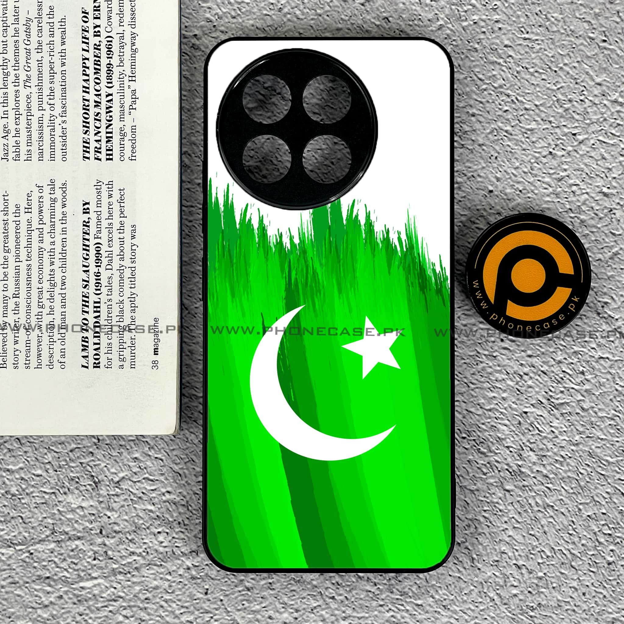 Tecno Spark 30 Pro - Pakistani Flag Series - Premium Printed Glass soft Bumper shock Proof Case