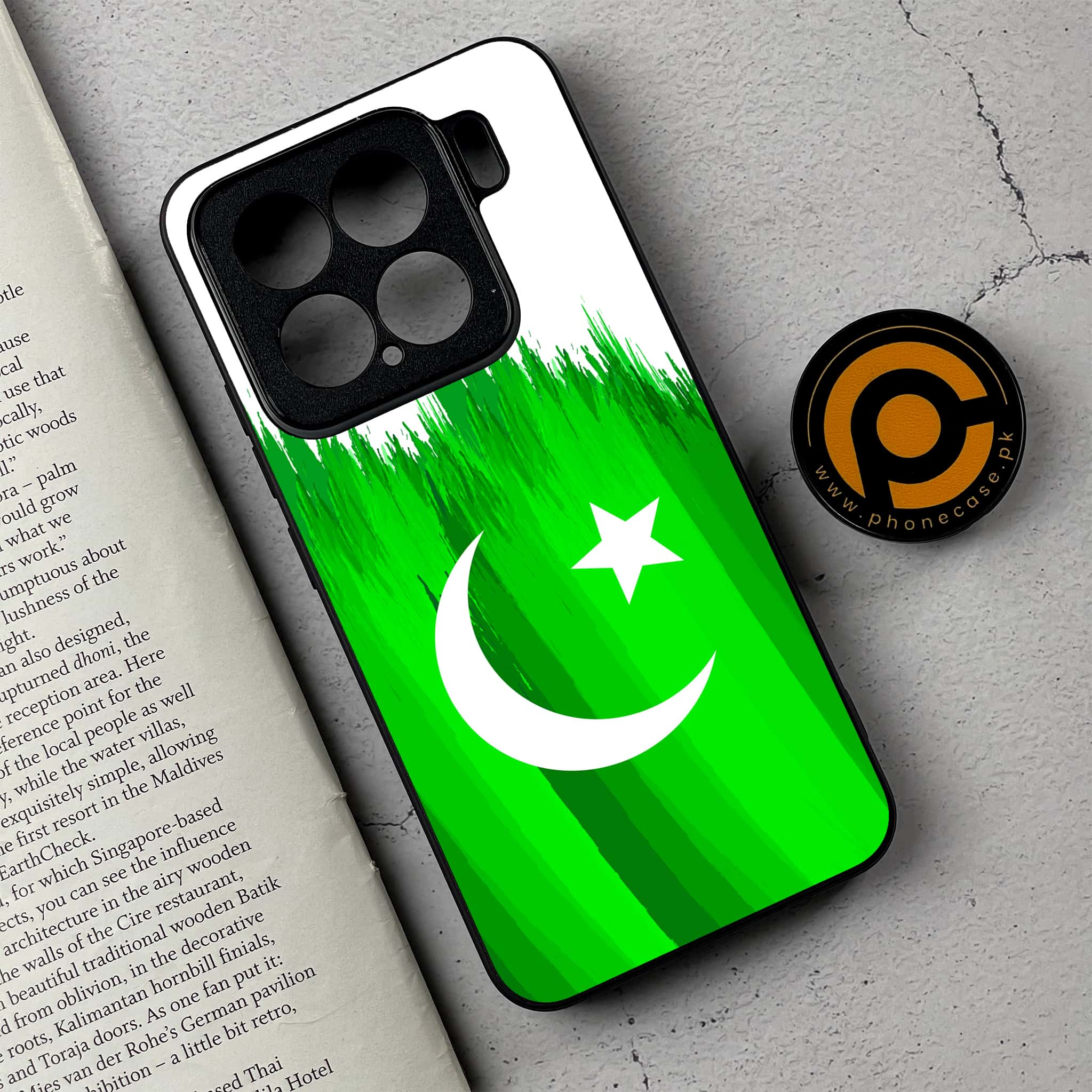 Xiaomi 15 - Pakistani Flag Series - Premium Metal Printed soft Bumper shock Proof Case