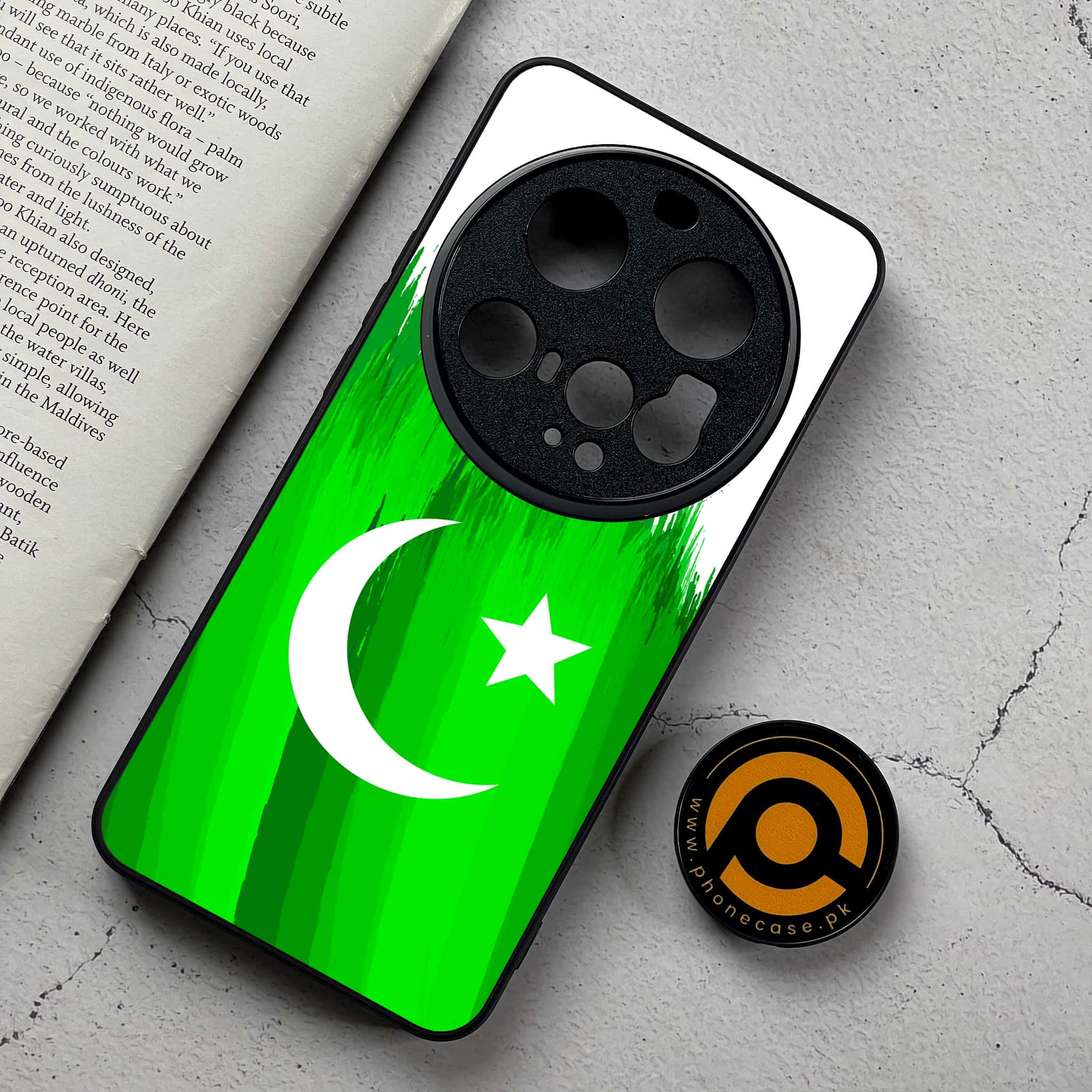 Xiaomi 15 Ultra - Pakistani Flag Series - Premium Metal Printed Soft Bumper Shockproof Case