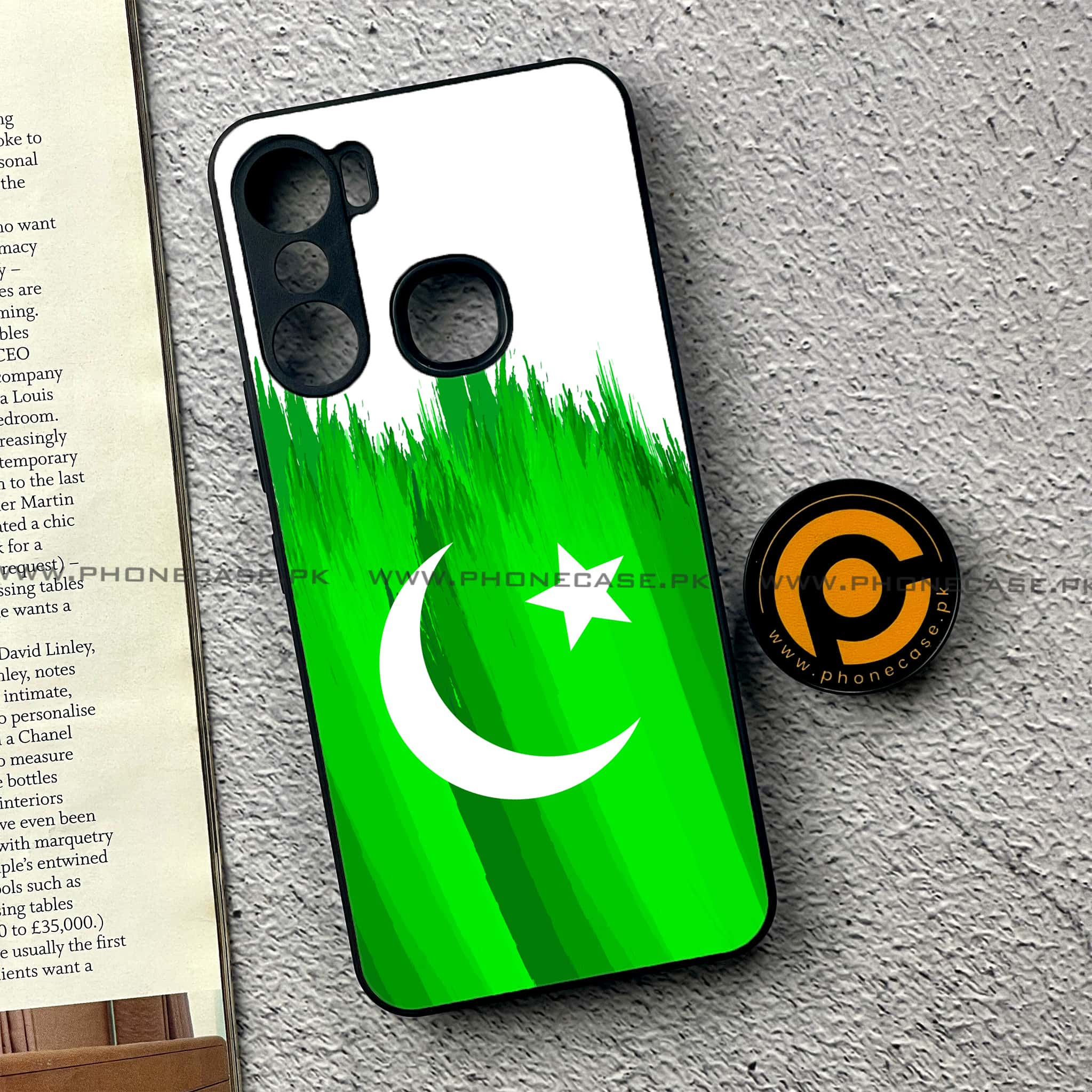 Infinix Hot 12 Pro - Pakistani Flag Series - Premium Printed Glass soft Bumper shock Proof Case