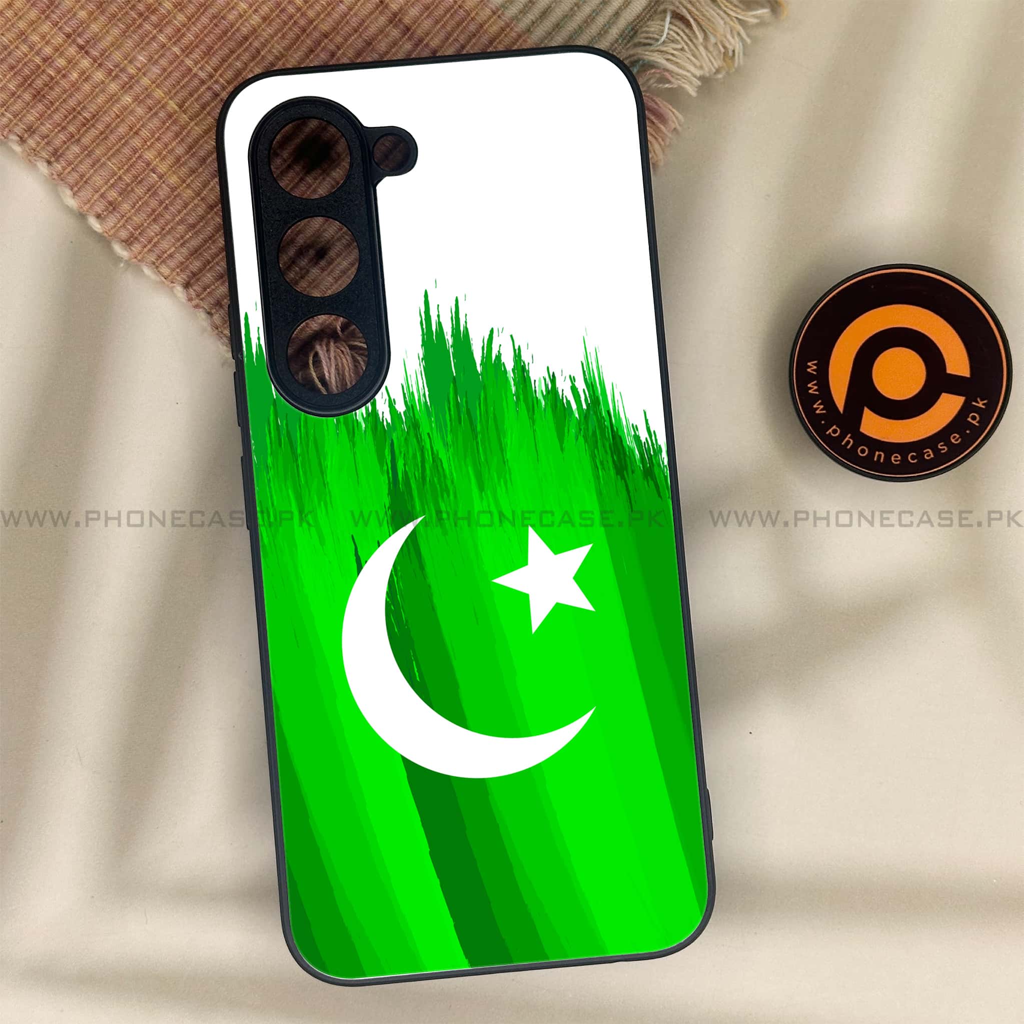 Tecno Spark 40 Pro - Pakistani Flag Series - Premium Metal Printed soft Bumper shock Proof Case