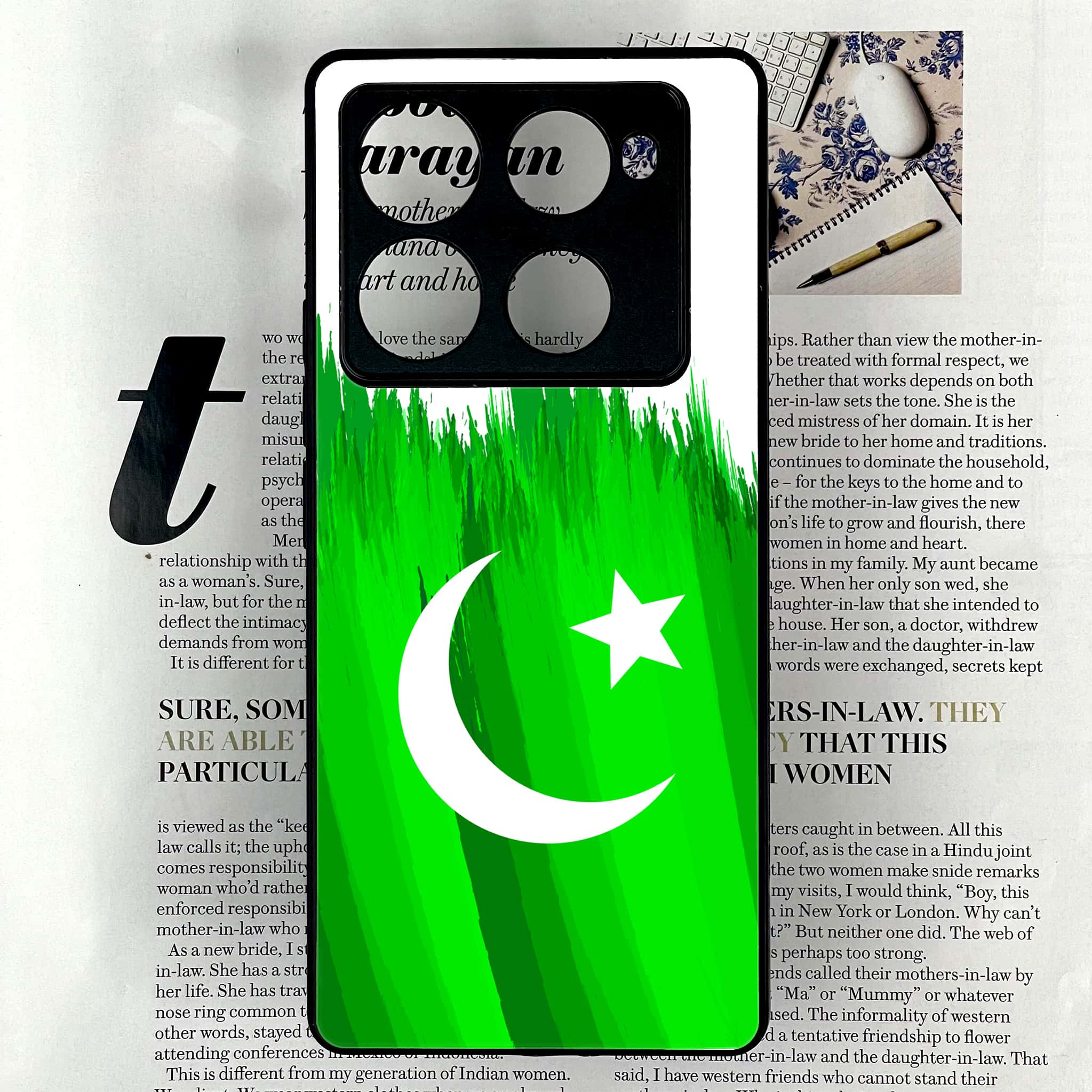 Infinix Note 40 Pro Plus - Pakistani Flag Series - Premium Metal Printed soft Bumper shock Proof Case