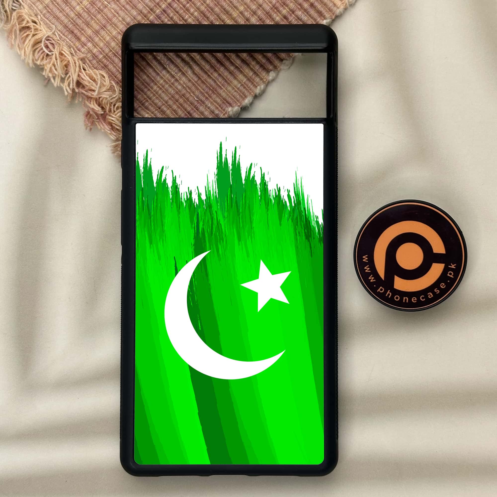 Google Pixel 6 - Pakistani Flag Series - Premium Metal Printed soft Bumper Shock Proof Case