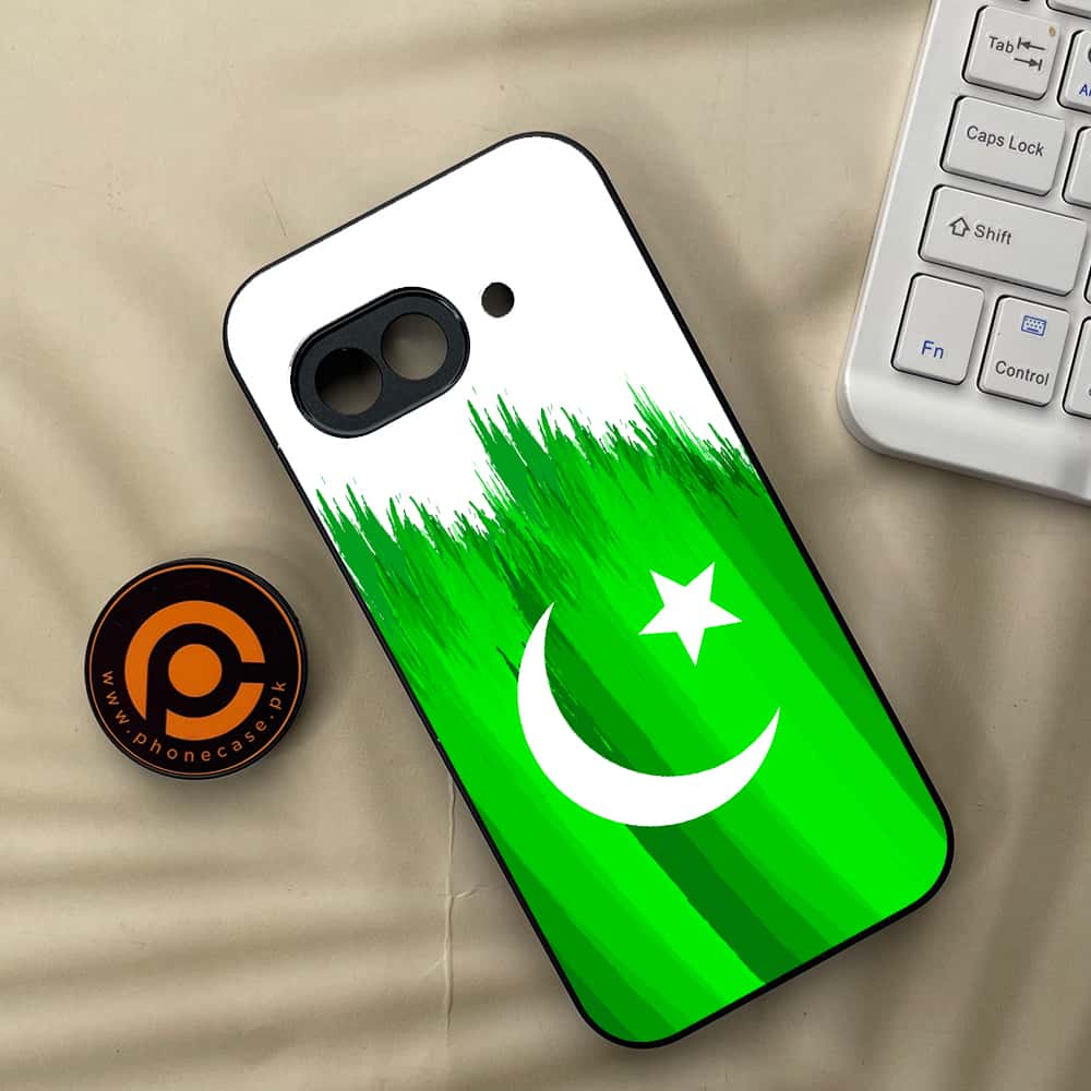 Google Pixel 9a - Pakistani Flag Series - Premium Metal Printed soft Bumper Shock Proof Case