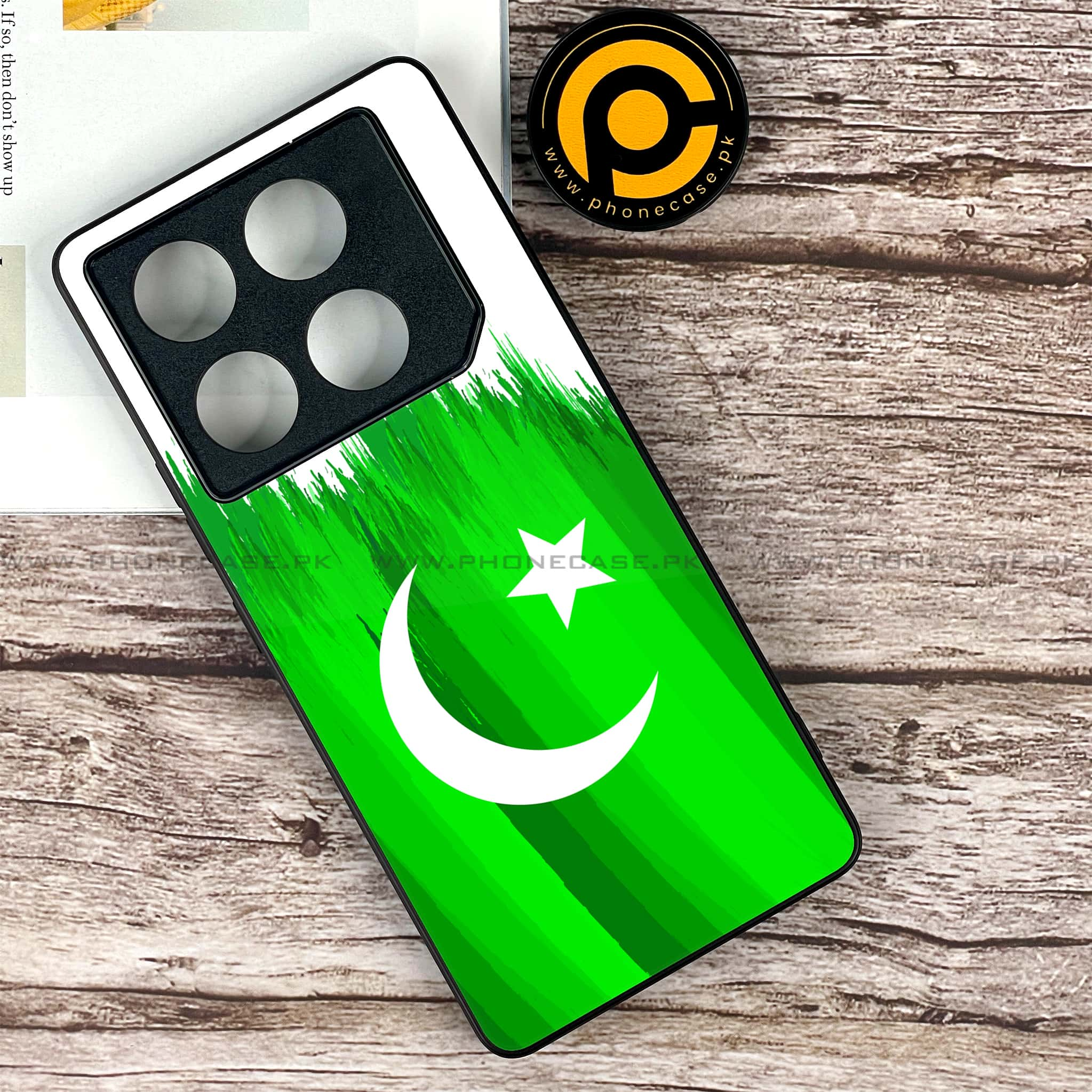 Infinix GT 20 Pro - Pakistani Flag Series - Premium Printed Glass soft Bumper shock Proof Case