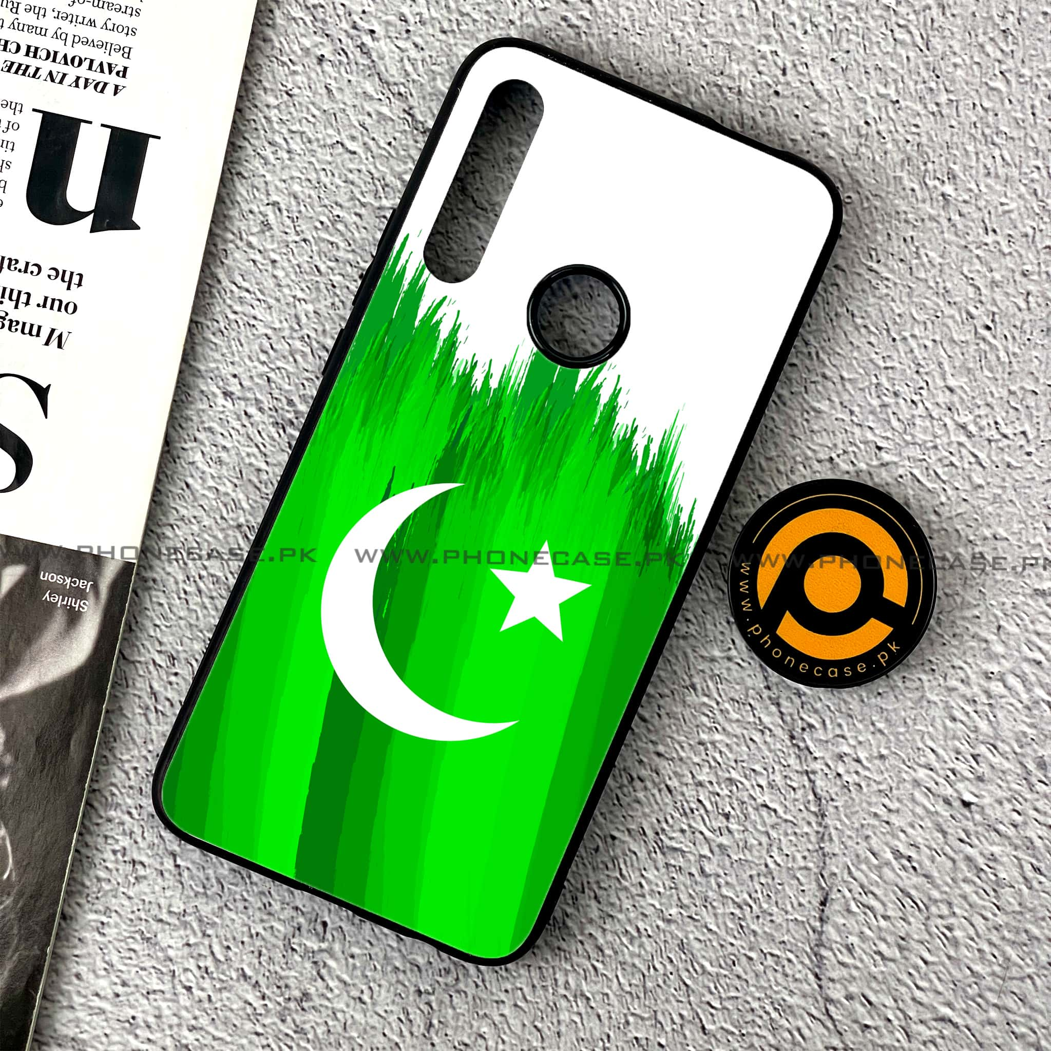 Huawei Y9 Prime (2019) - Pakistani Flag Series - Premium Printed Glass soft Bumper shock Proof Case